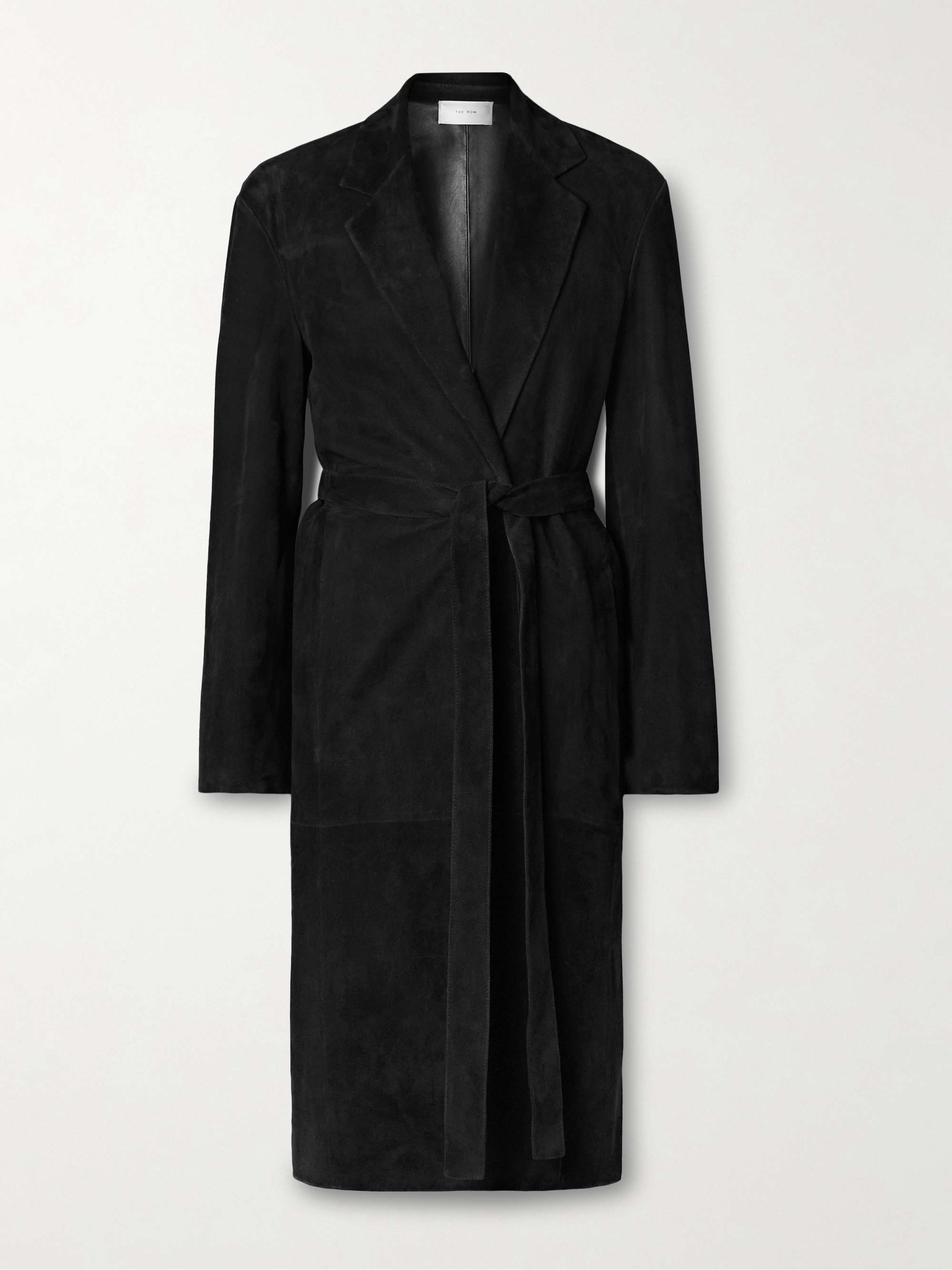 Babil belted suede coat view