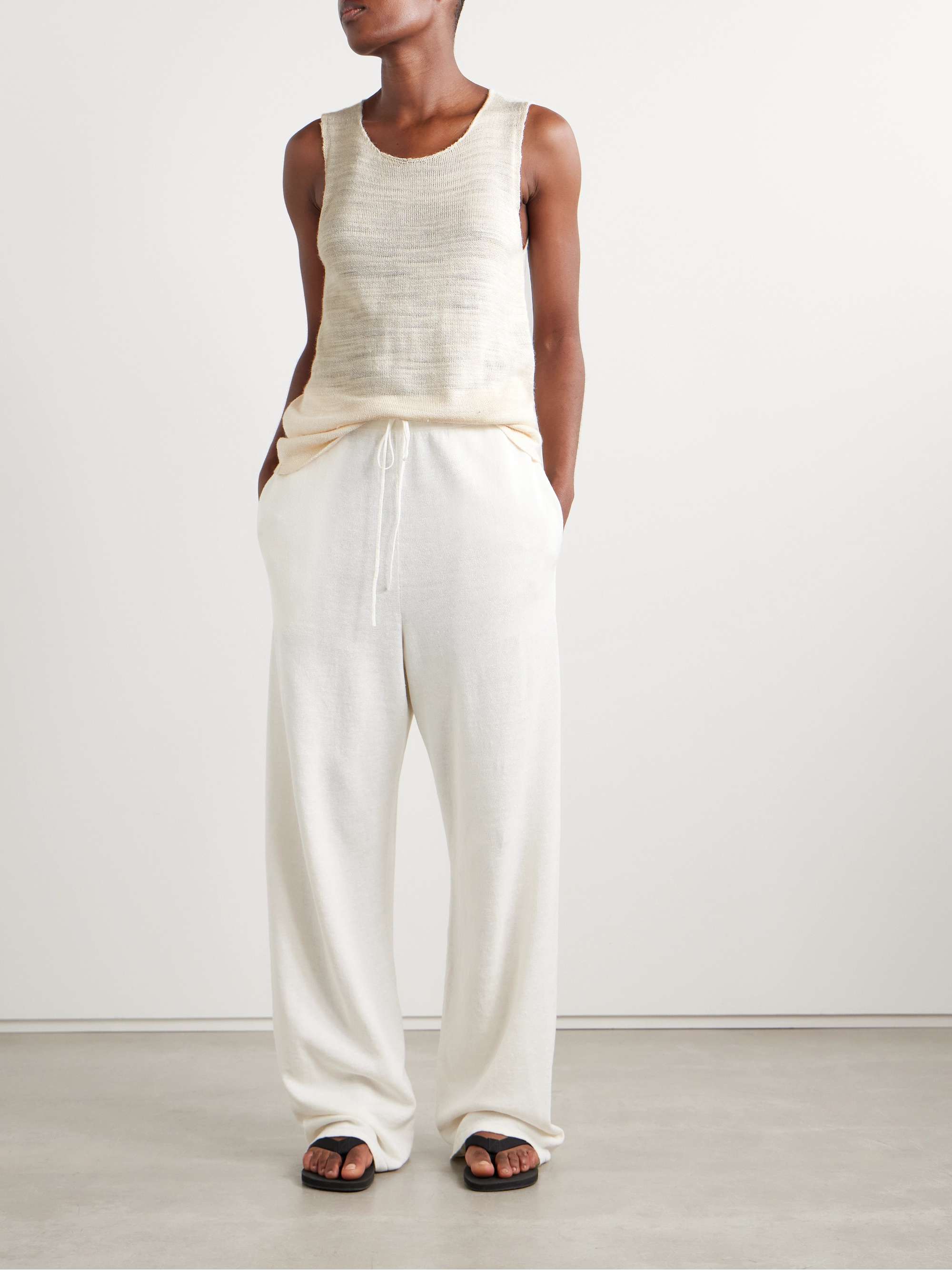 Juyah open-knit silk tank view