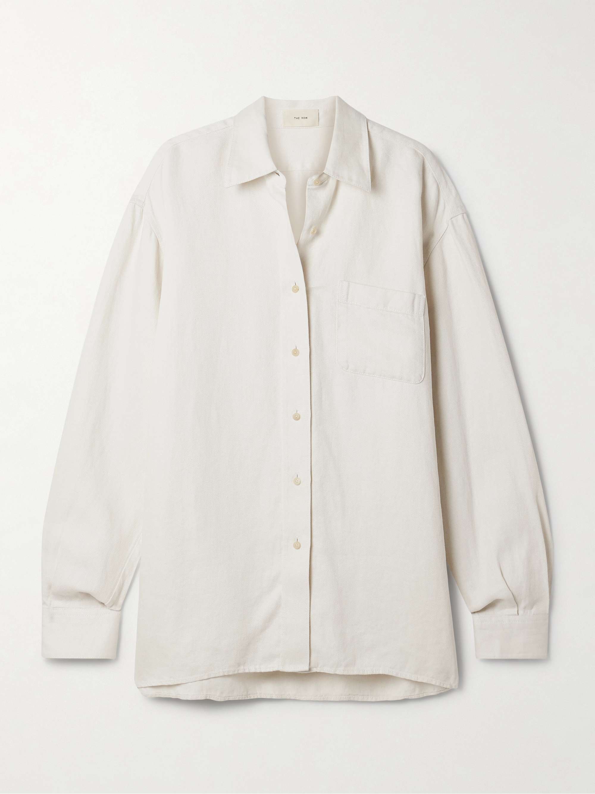 Nesson linen-twill shirt view