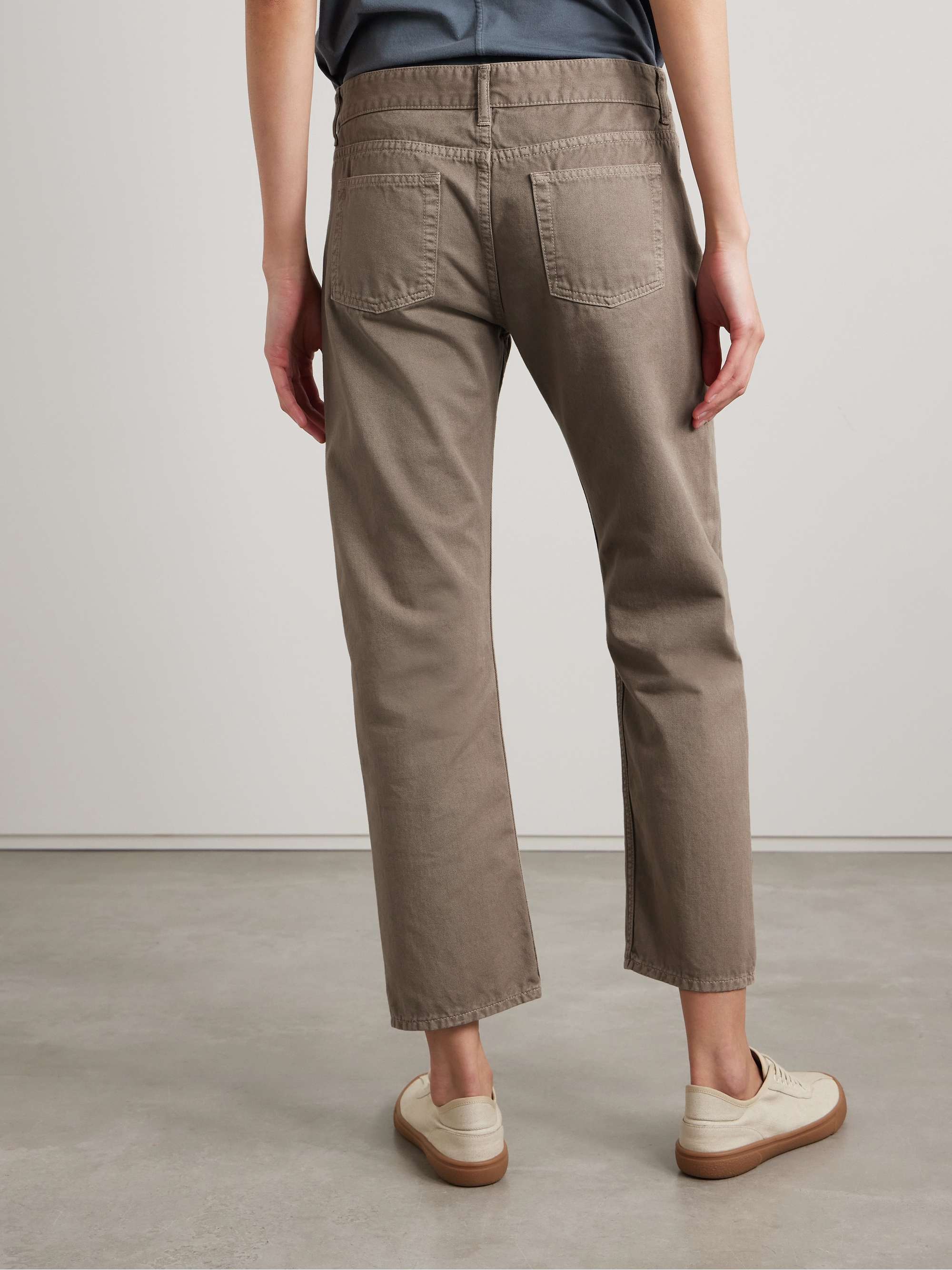 Riaco cropped low-rise straight-leg jeans view