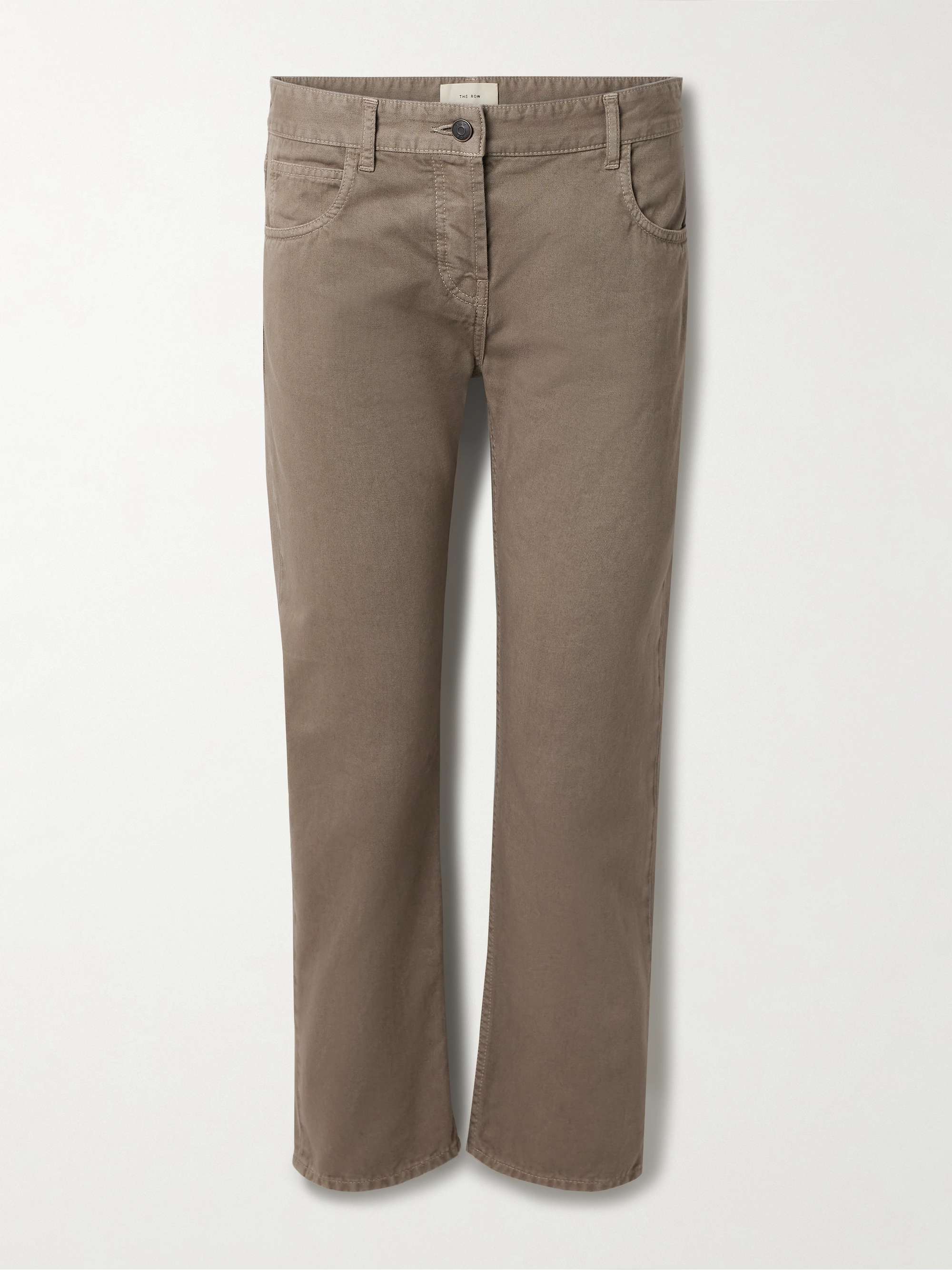 Riaco cropped low-rise straight-leg jeans view
