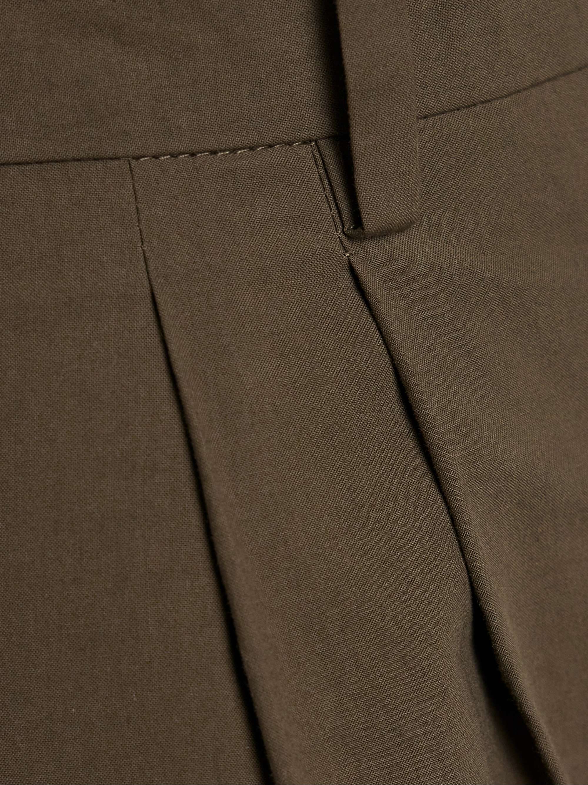 Lilas pleated cotton tapered pants view