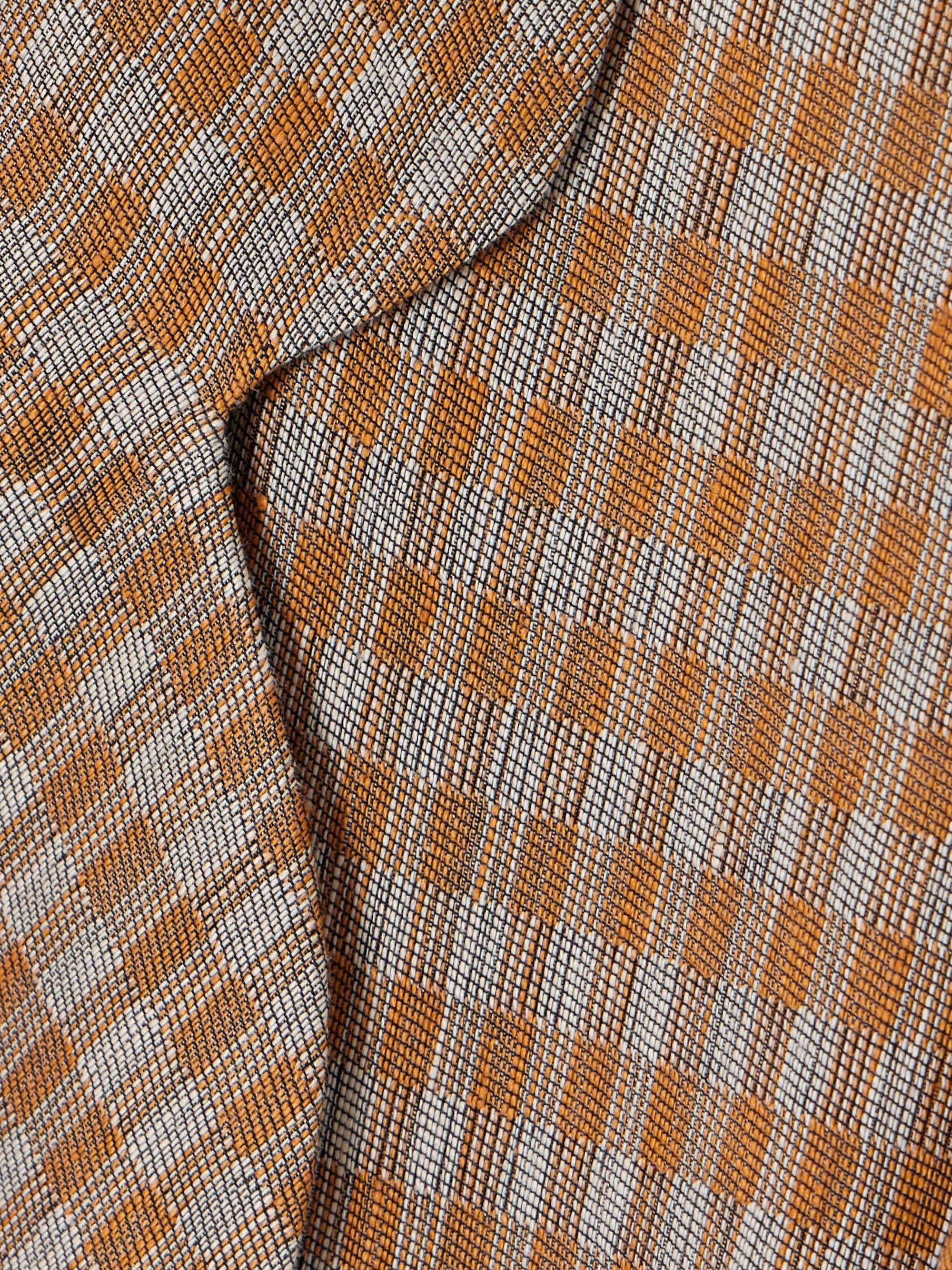 Jeremiah checked linen-blend blazer view