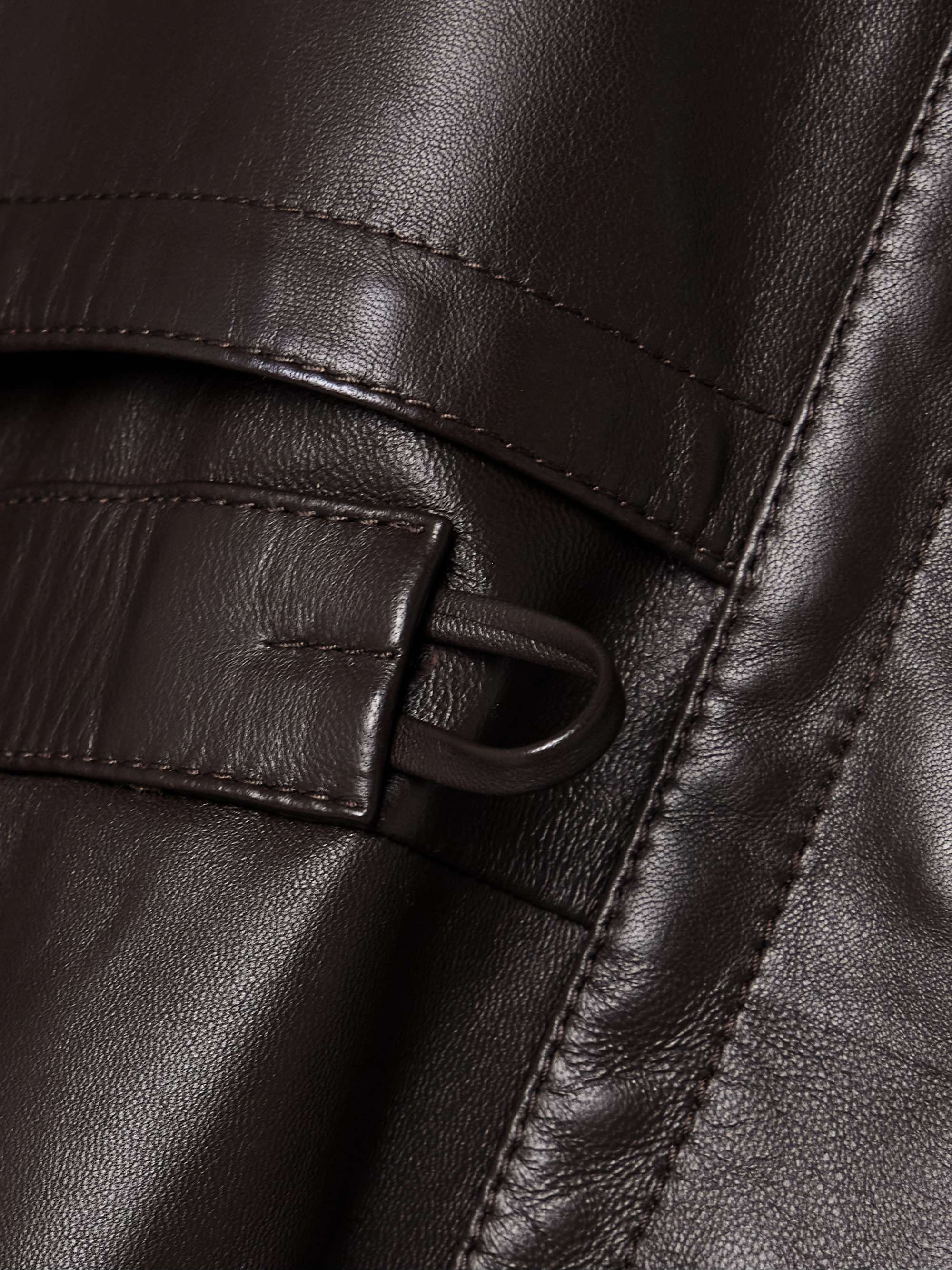 Herbie leather jacket view