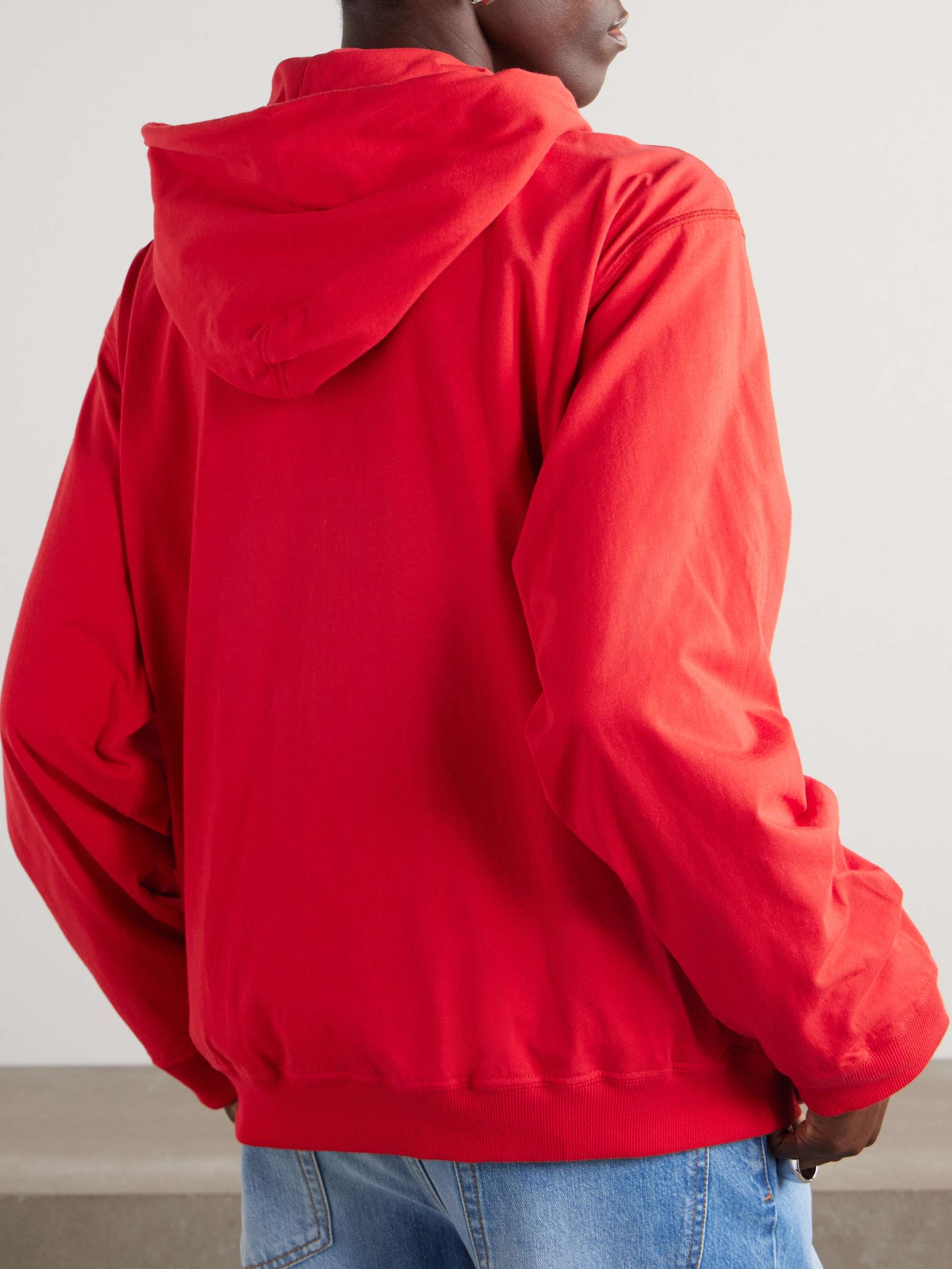 Cotton-jersey hoodie view