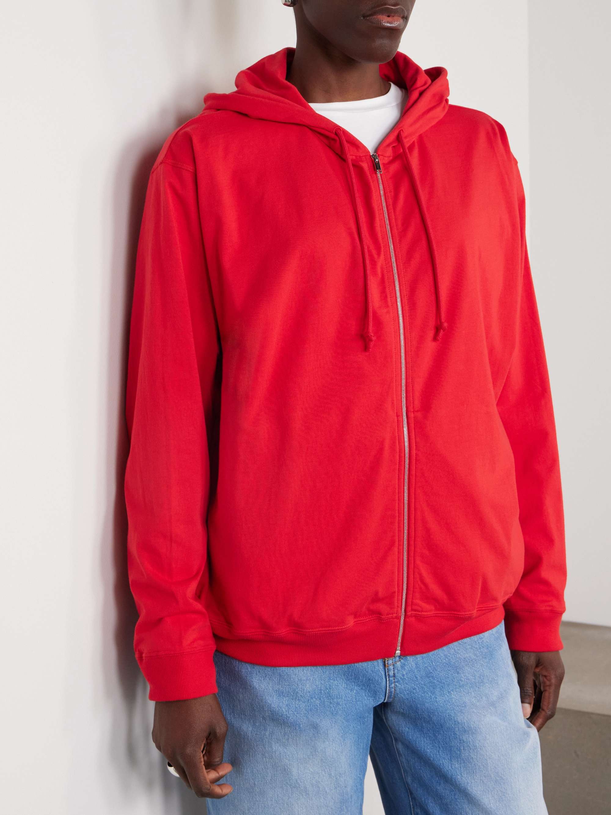 Cotton-jersey hoodie view