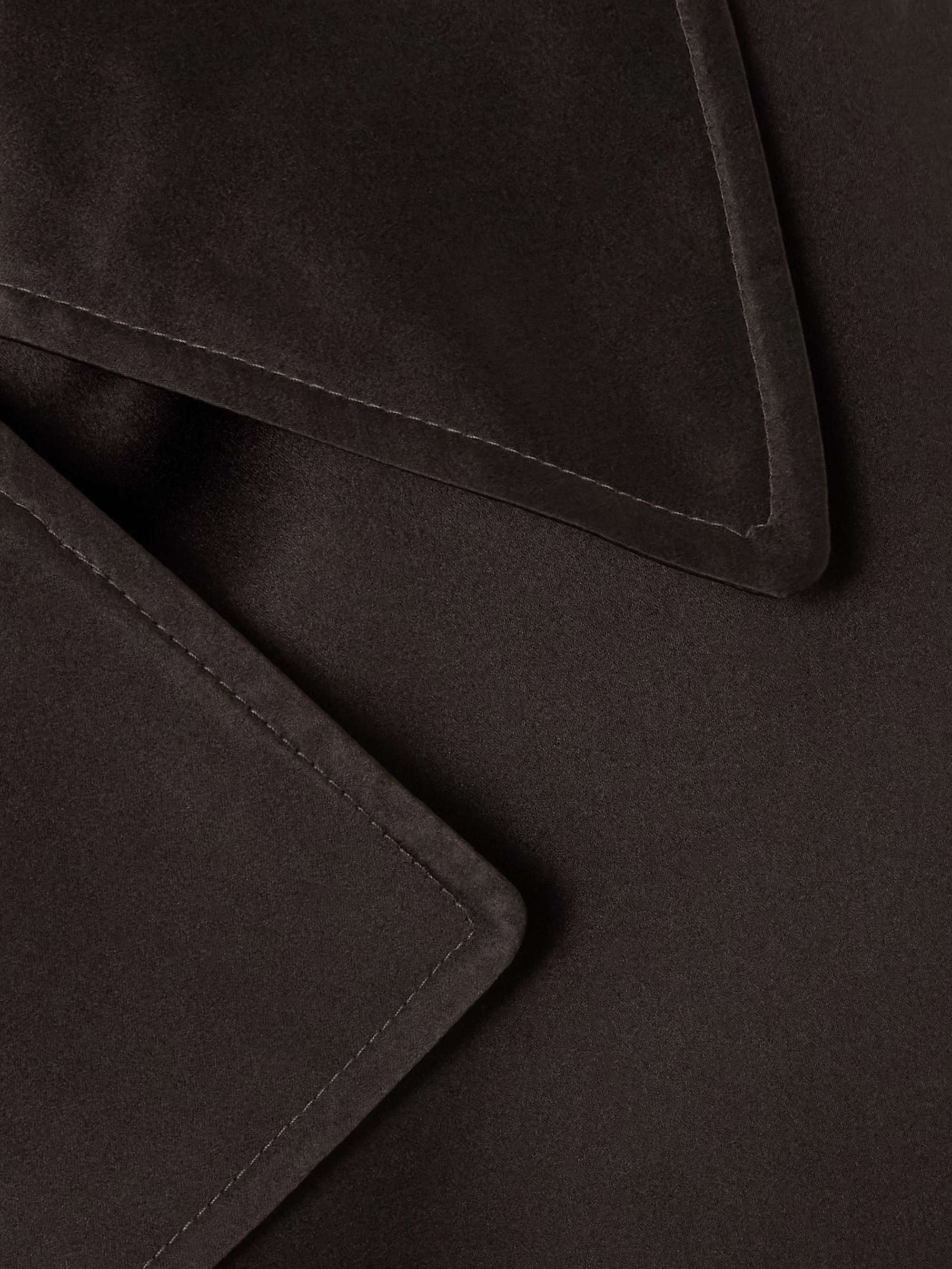 Valentina belted silk-satin trench coat view