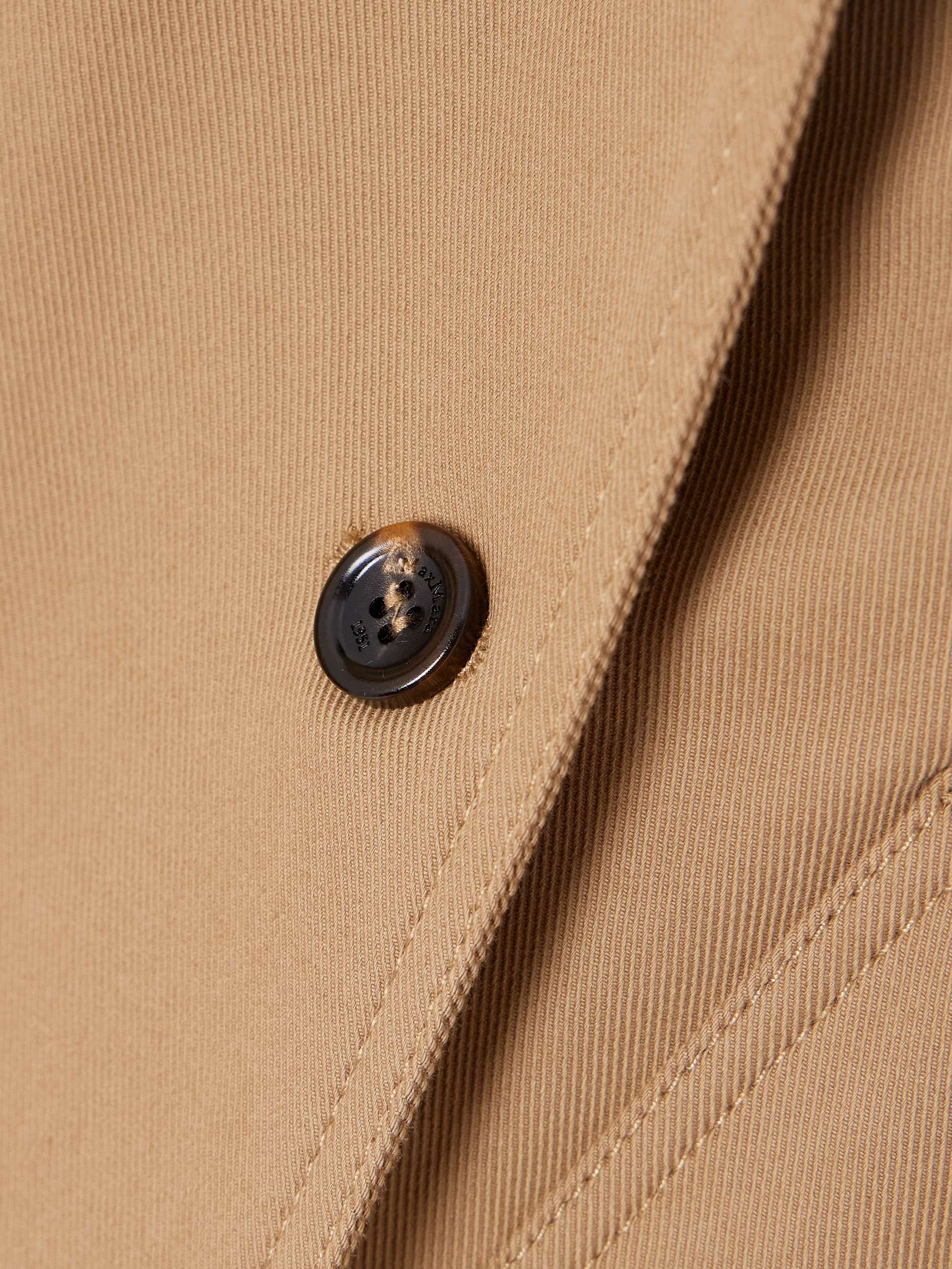 Cropped cotton-blend gabardine jacket view