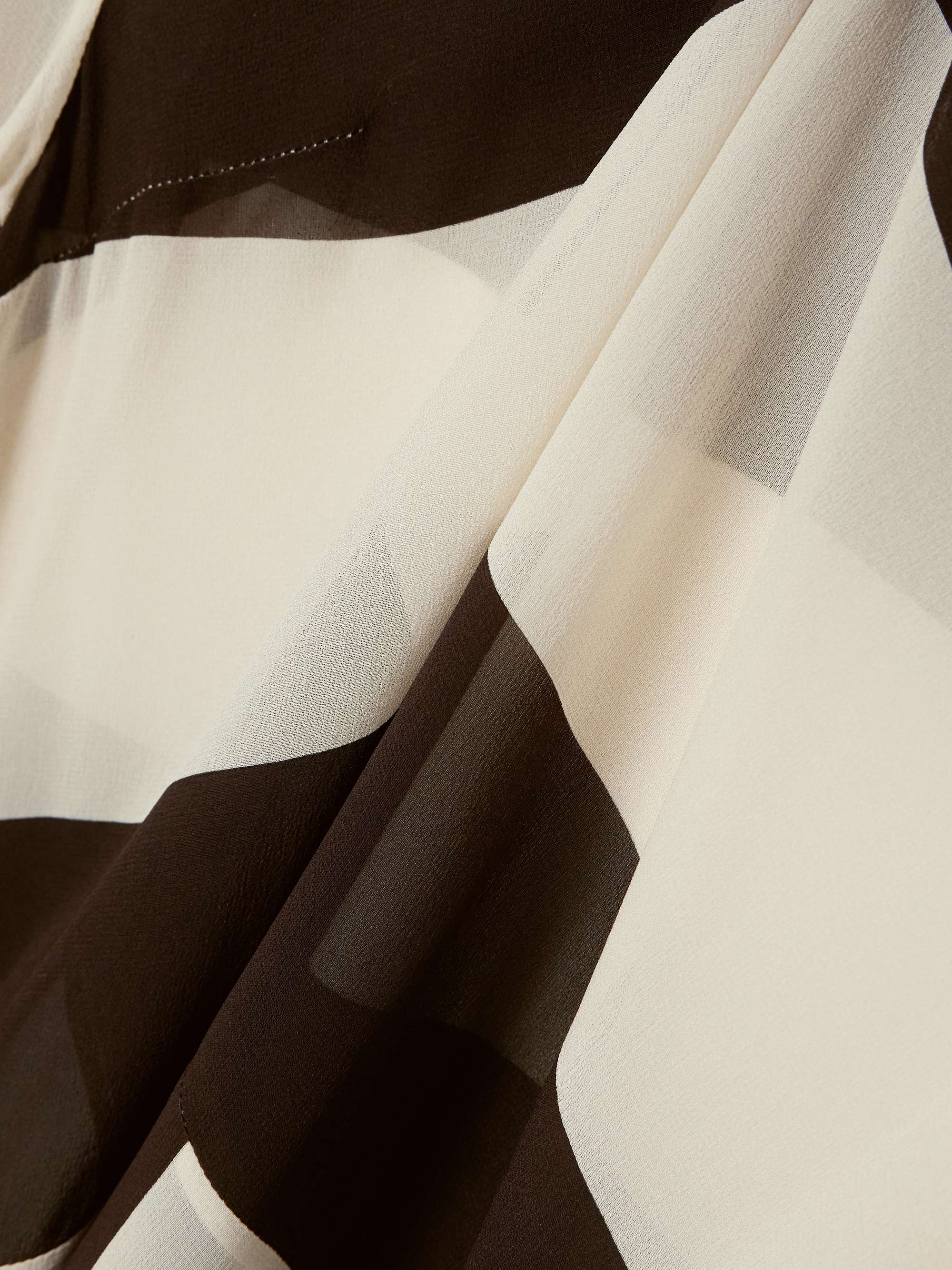 Striped silk-chiffon maxi dress view