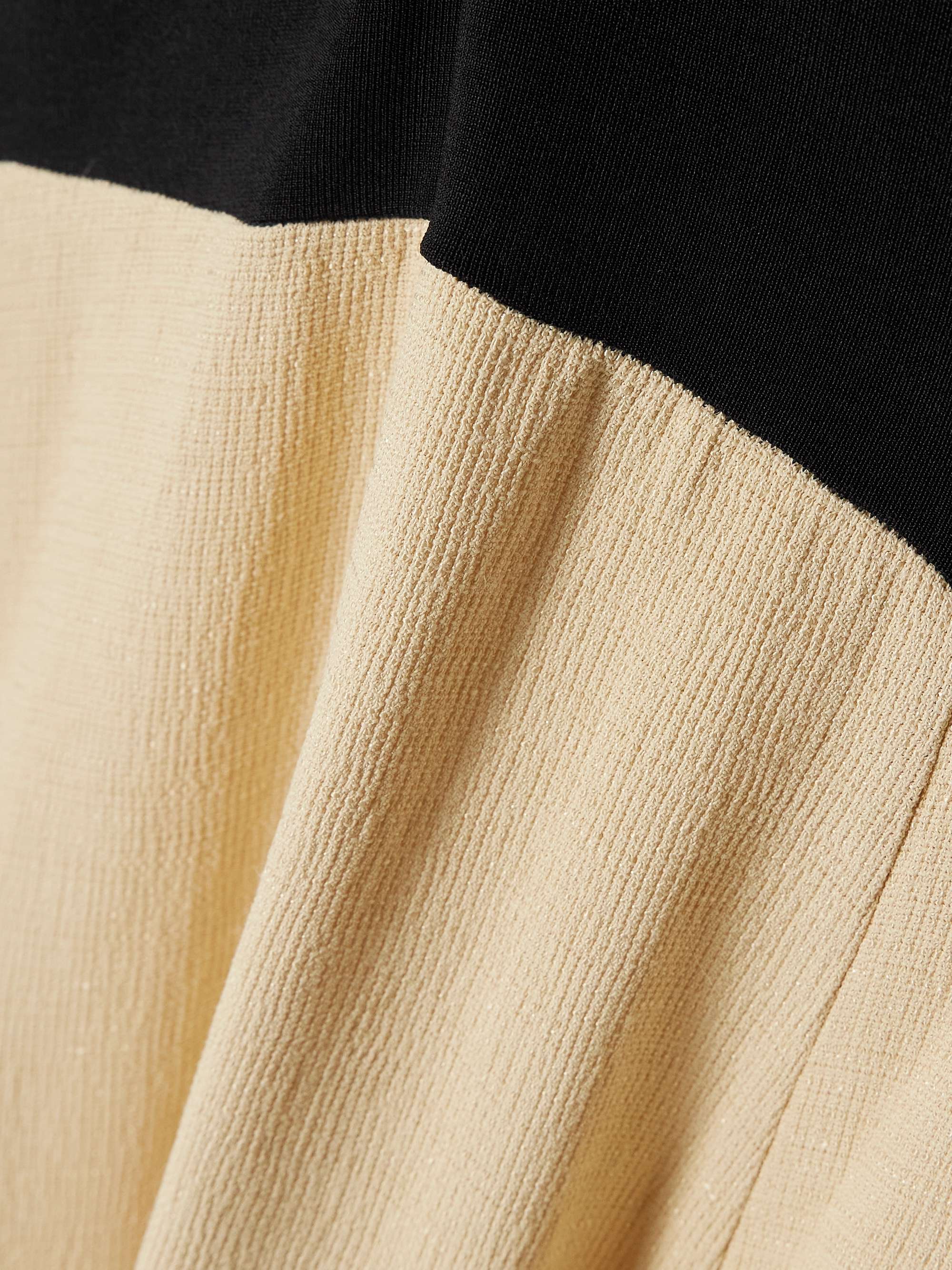 Dasha Duo asymmetric cutout stretch-knit and gauze maxi dress view