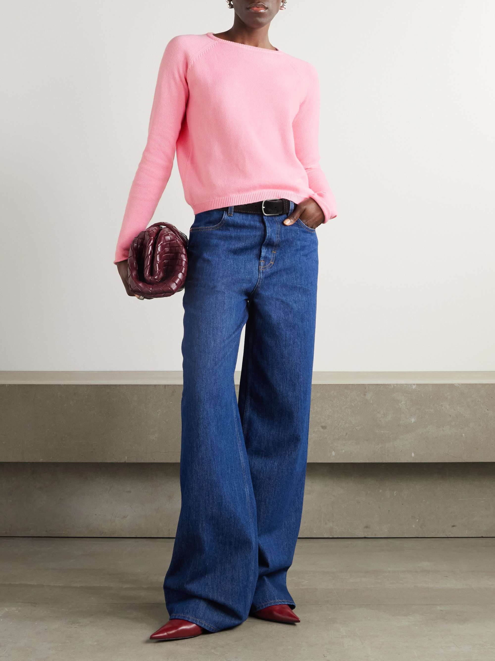 Cotton and cashmere-blend sweater view