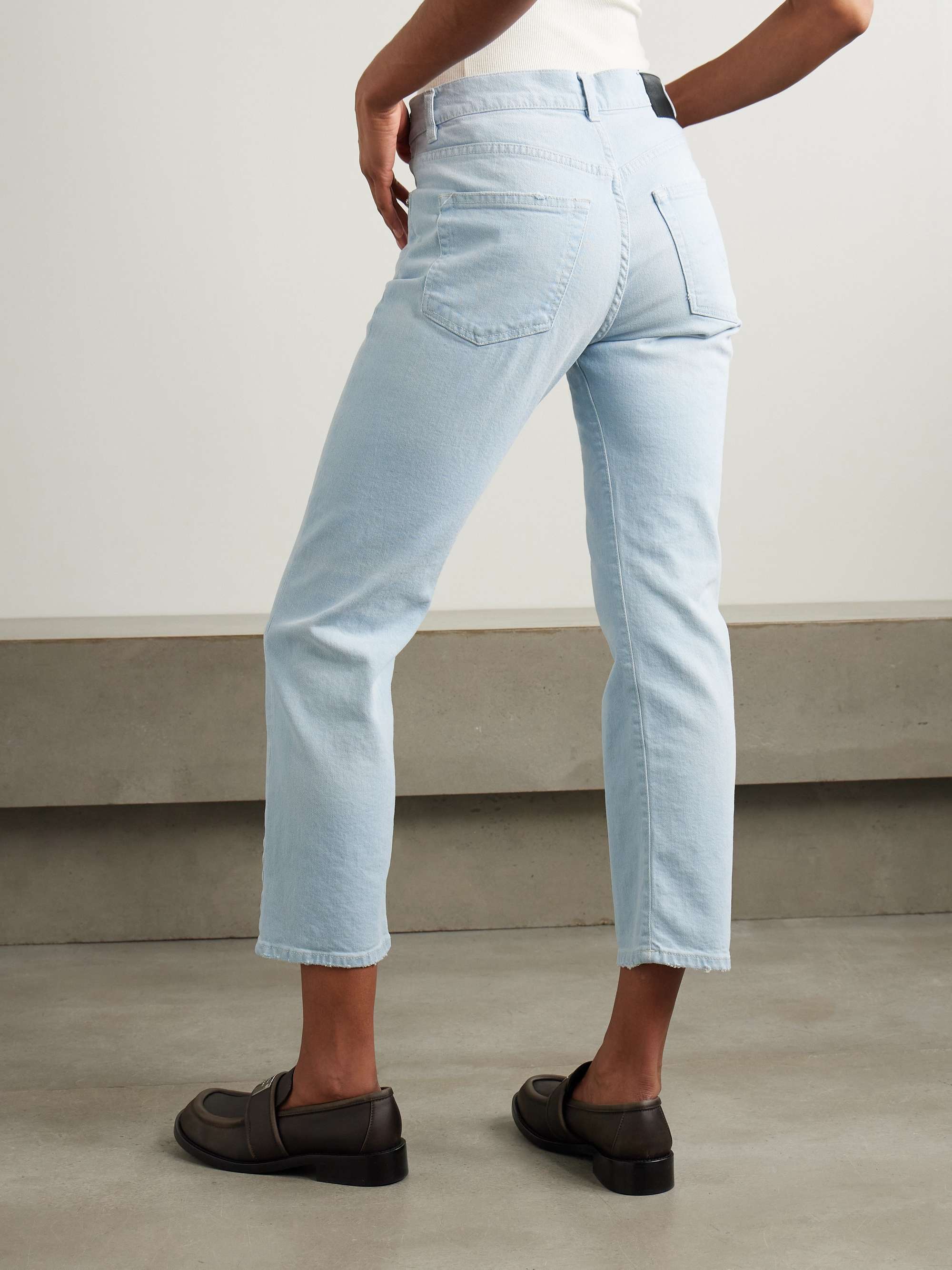 Romeo cropped high-rise slim-leg jeans view