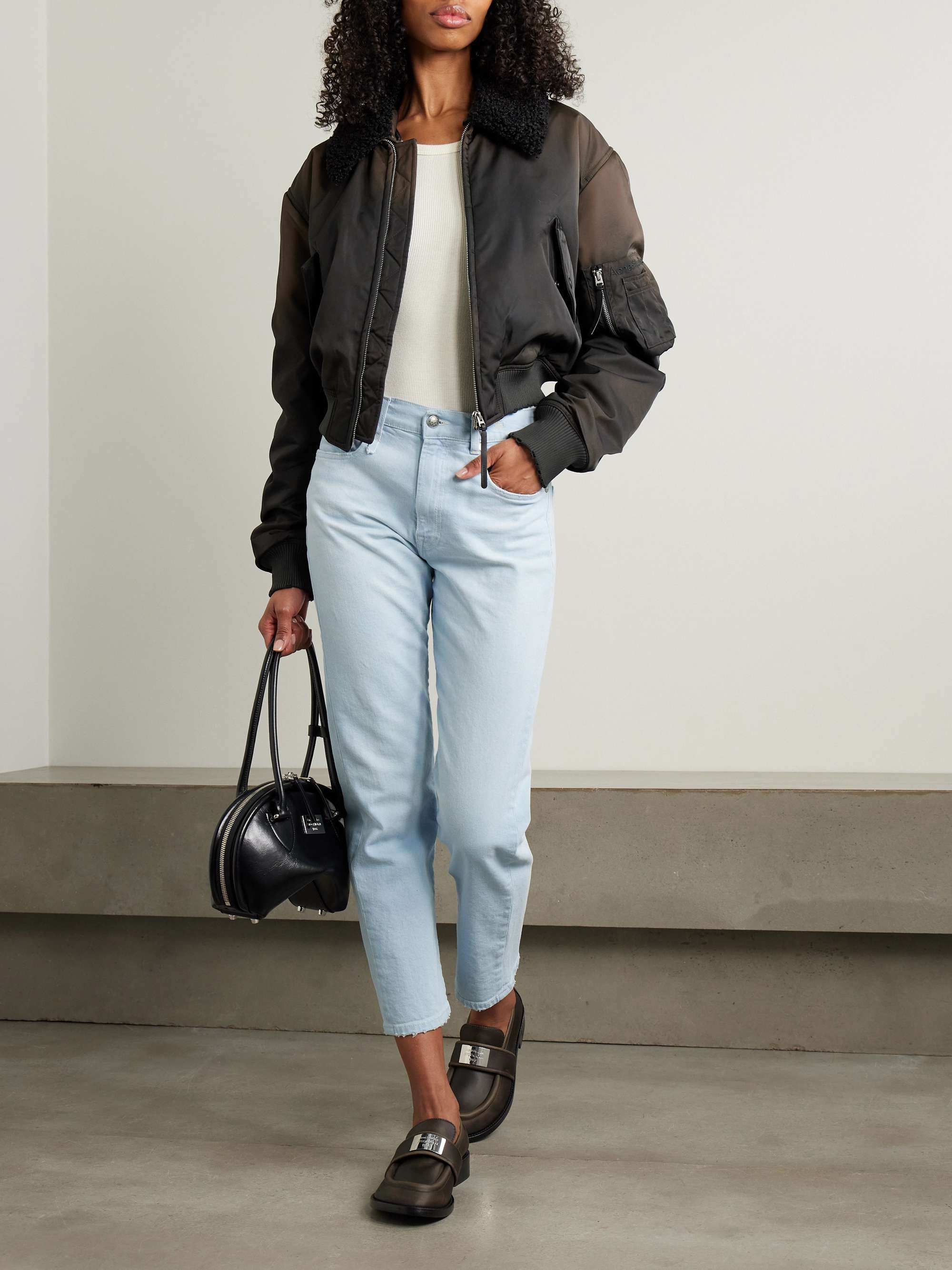 Romeo cropped high-rise slim-leg jeans view