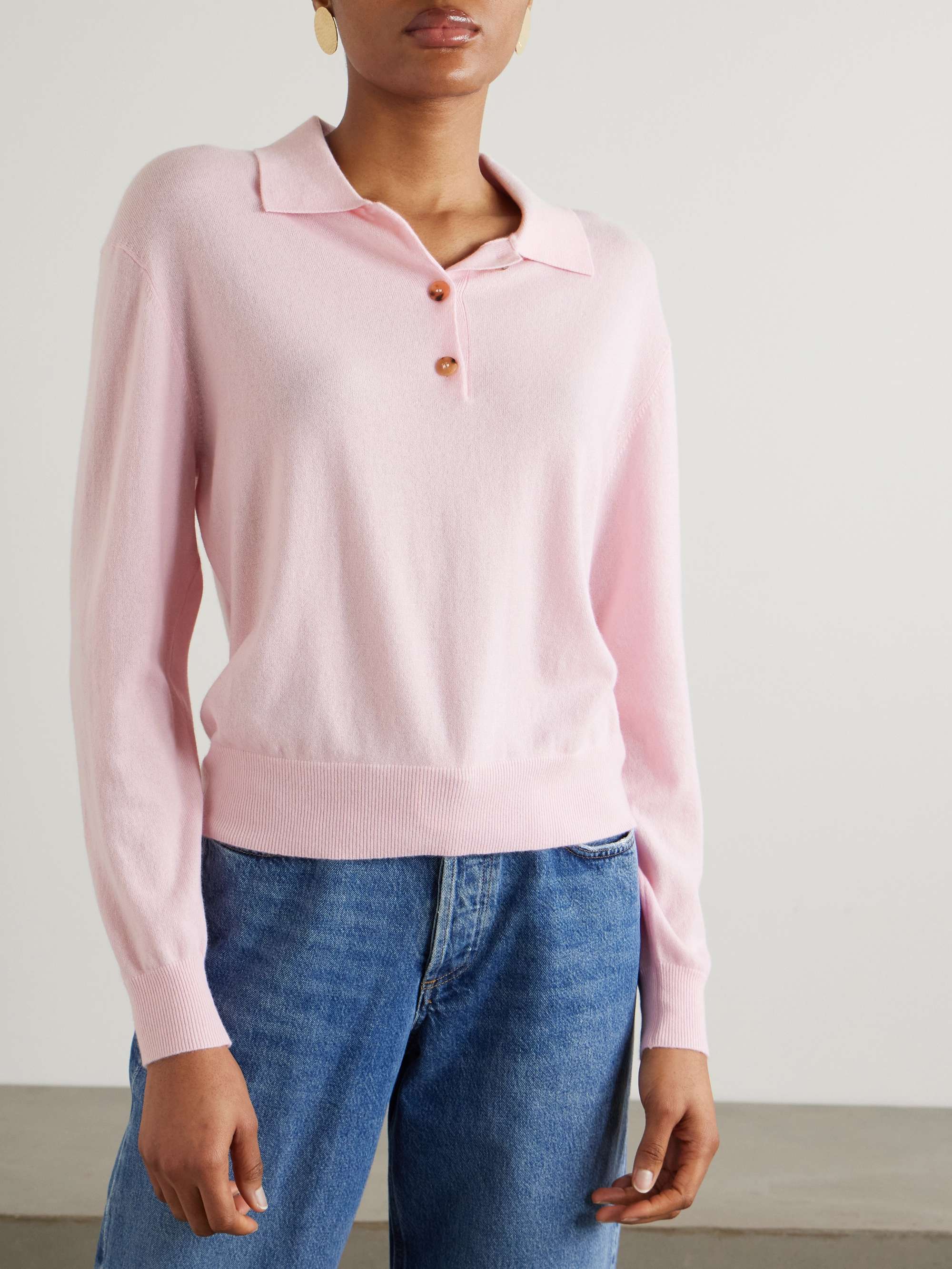 Hamilton cashmere polo shirt view