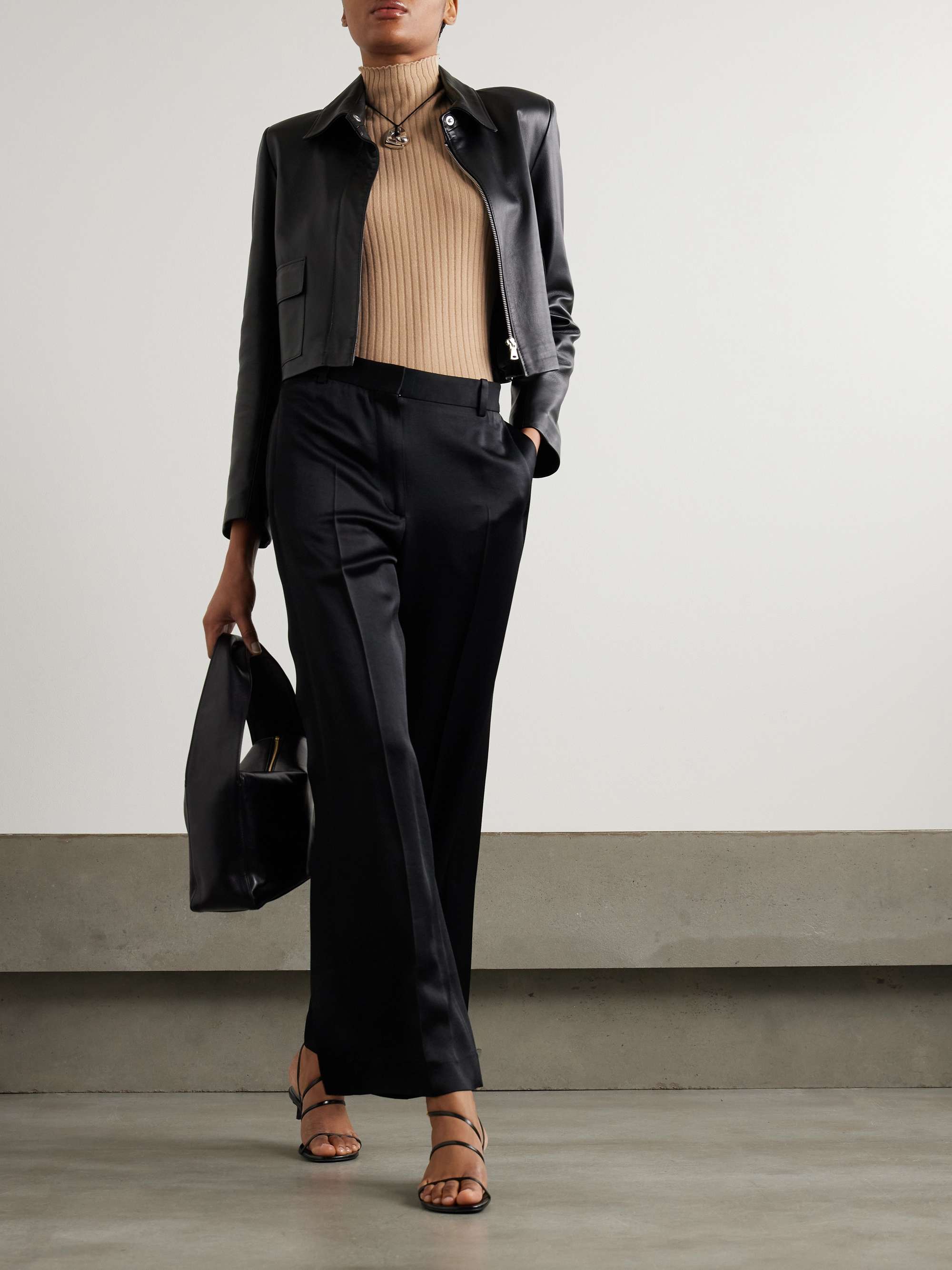 Mika ribbed cashmere turtleneck tank view