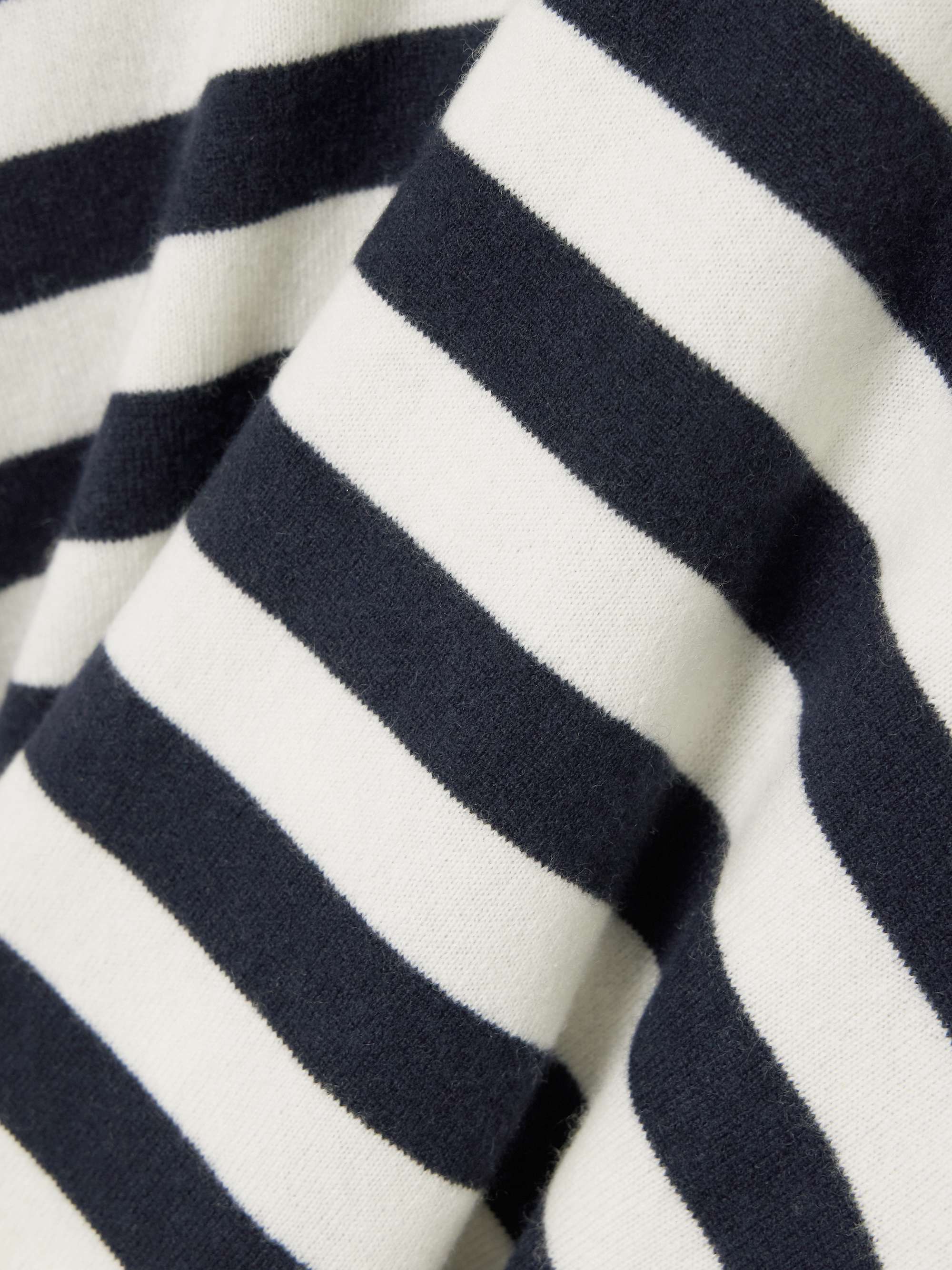 Victoria oversized striped cashmere polo sweater view