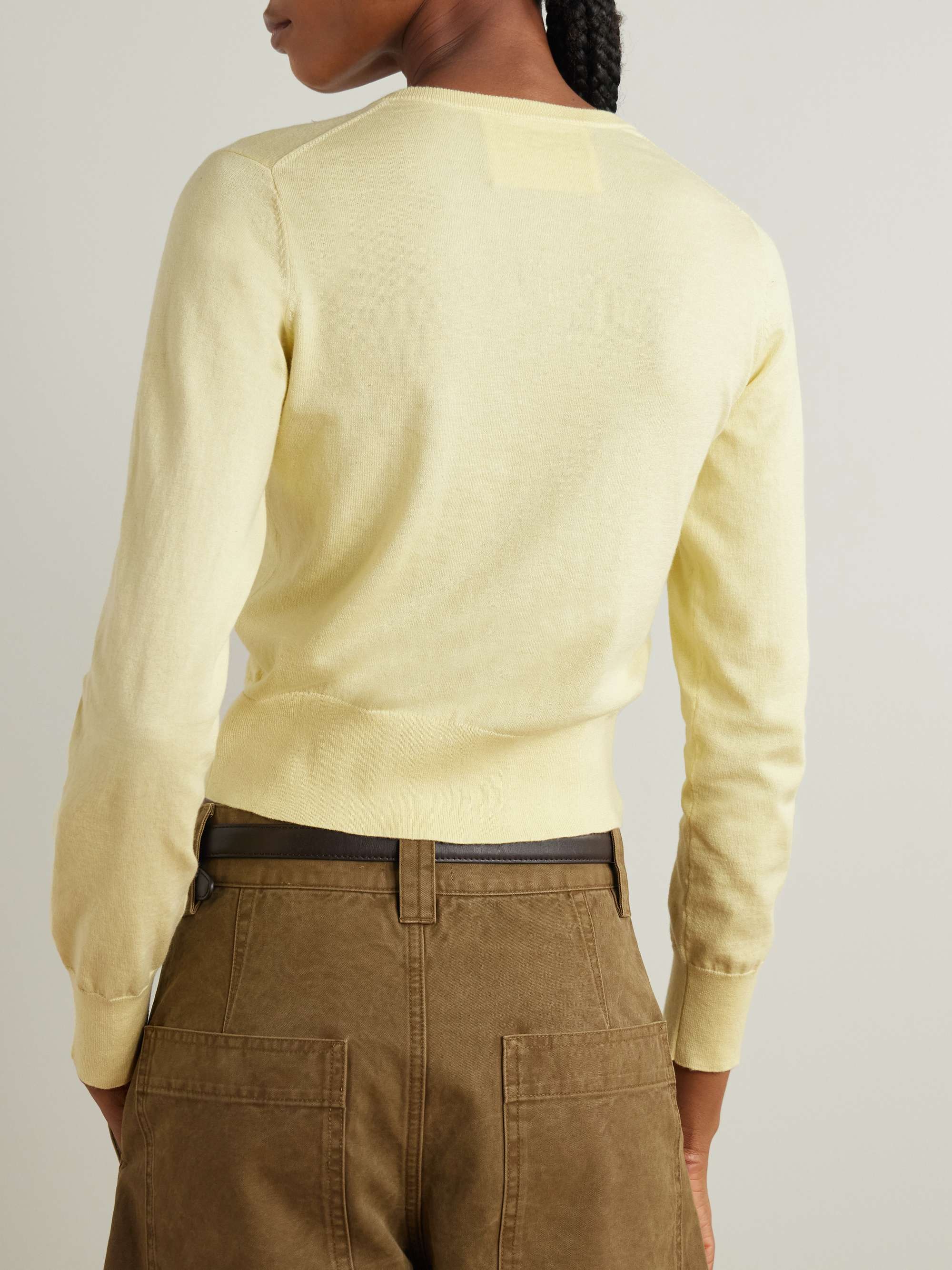 Marloes cotton, silk and cashmere-blend cardigan view