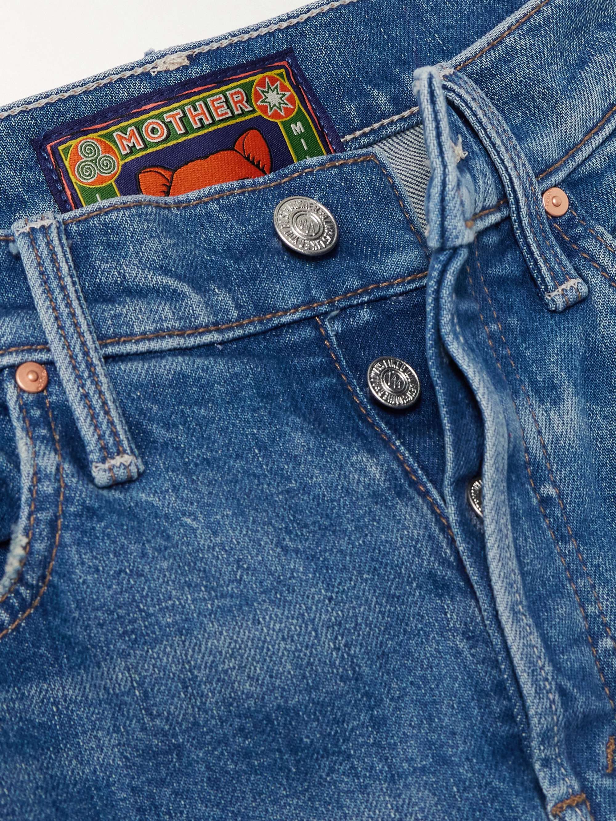 + La DoubleJ The Tomcat Roller printed high-rise flared jeans view