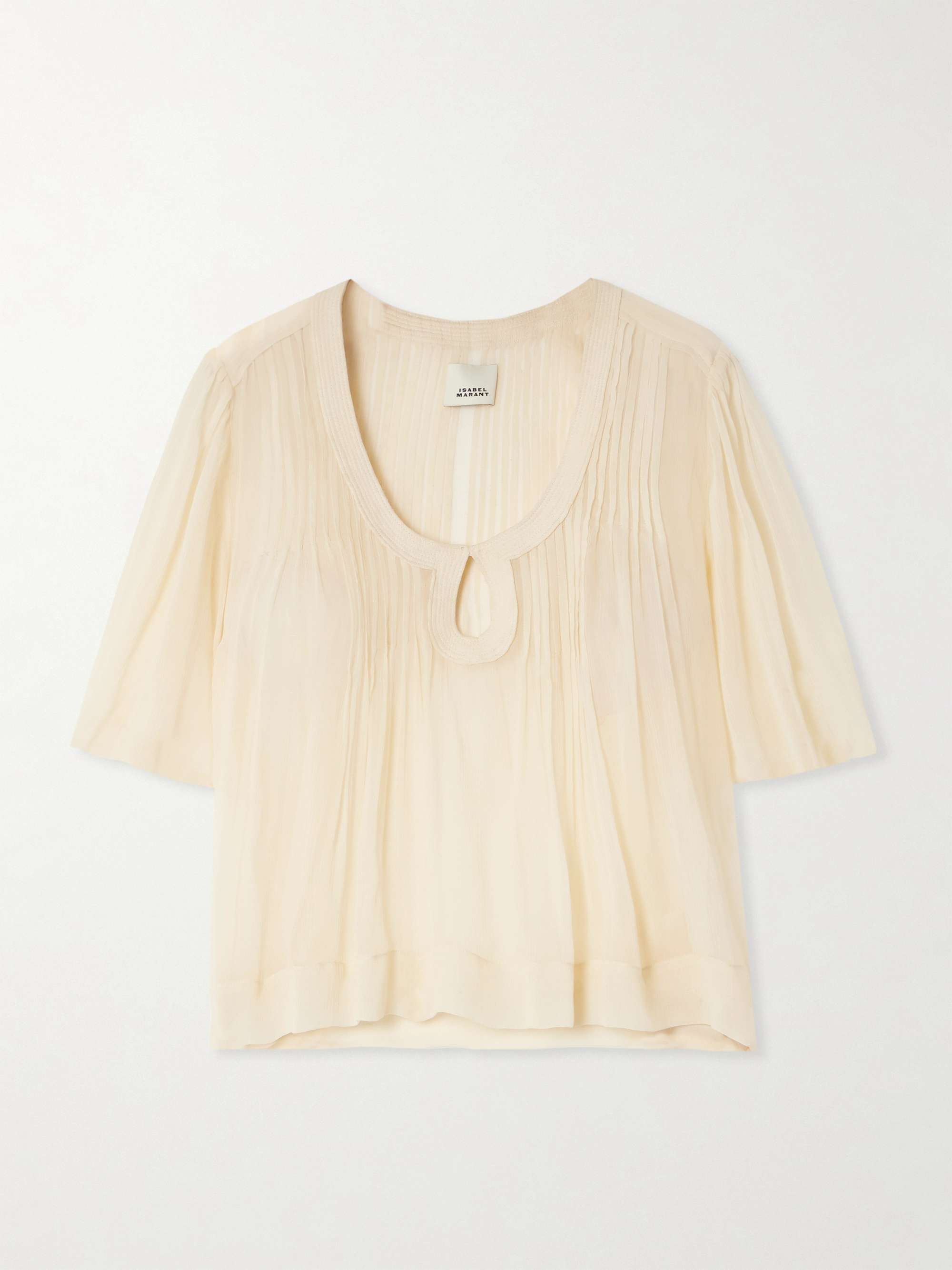 Ruta cutout silk-crepon top view
