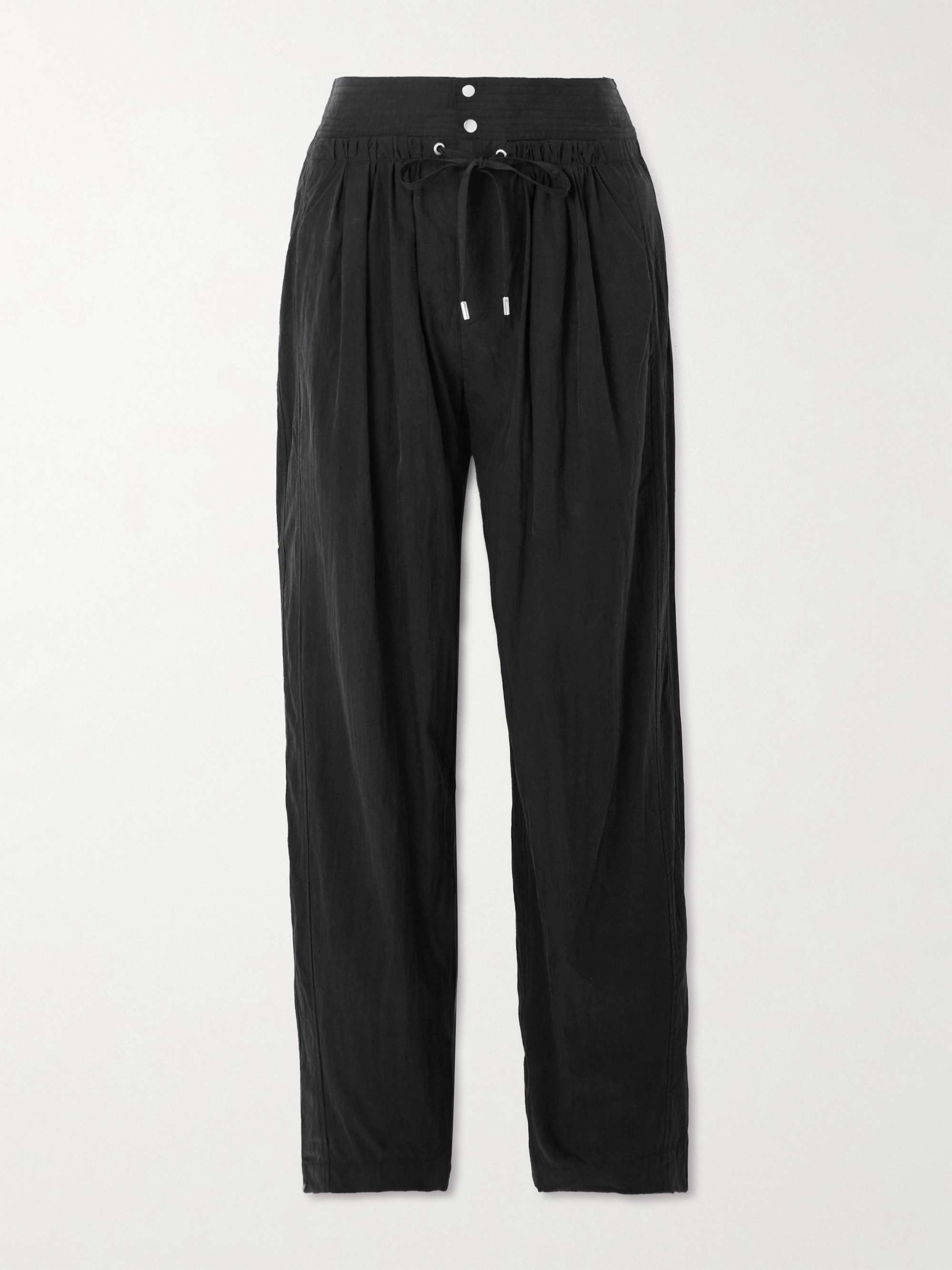 Gleen pleated TENCEL™ Lyocell-blend tapered pants view
