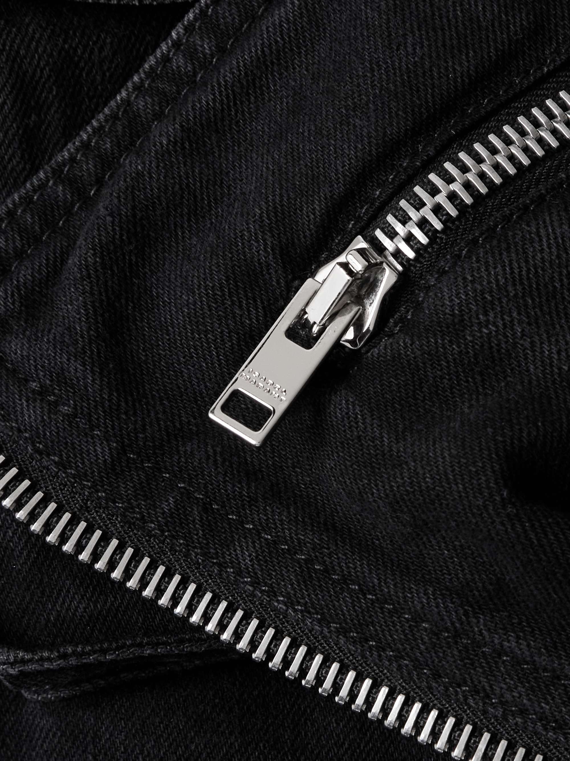 Aneli layered denim jacket view