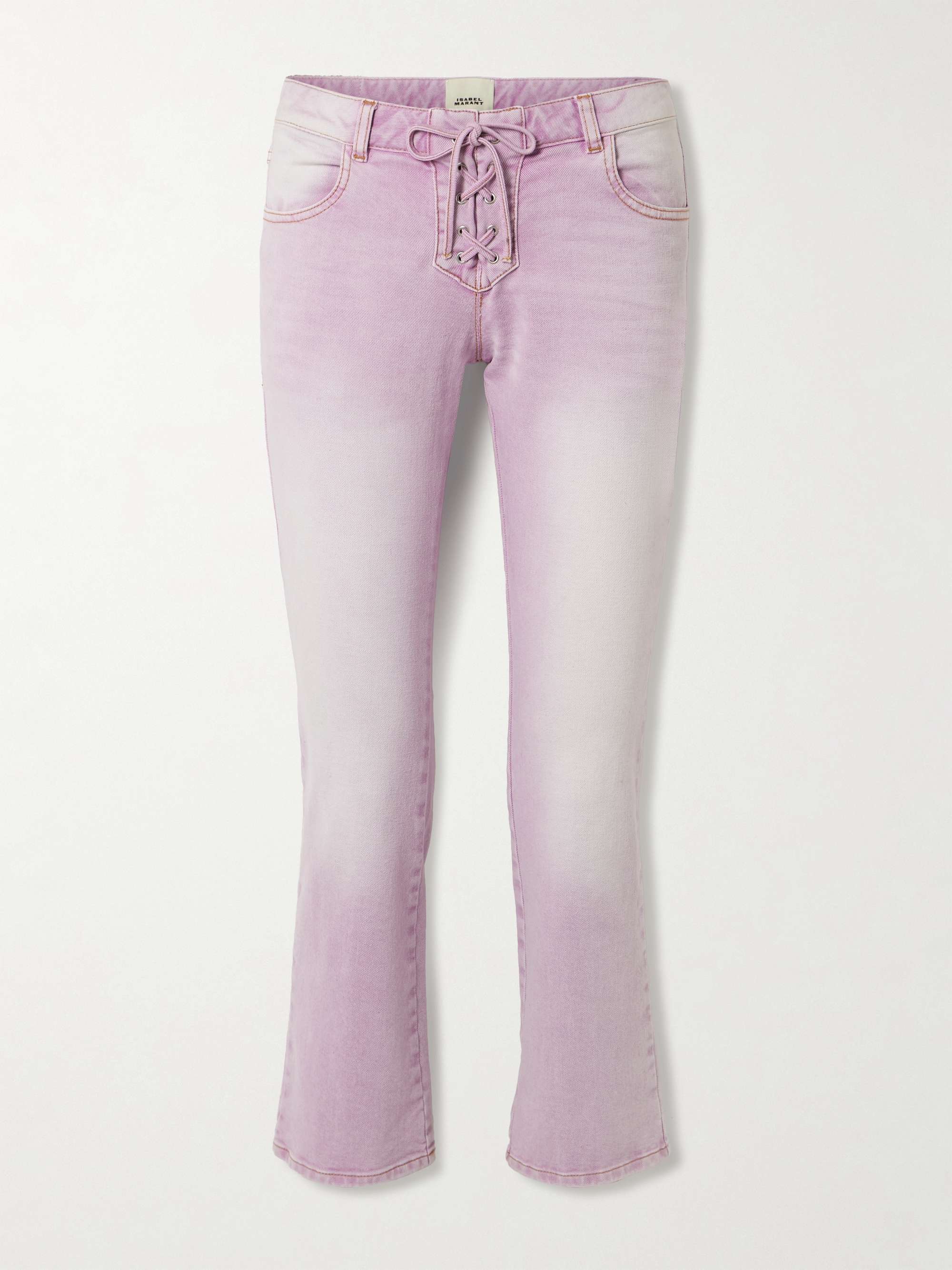 Valen lace-up flared jeans view