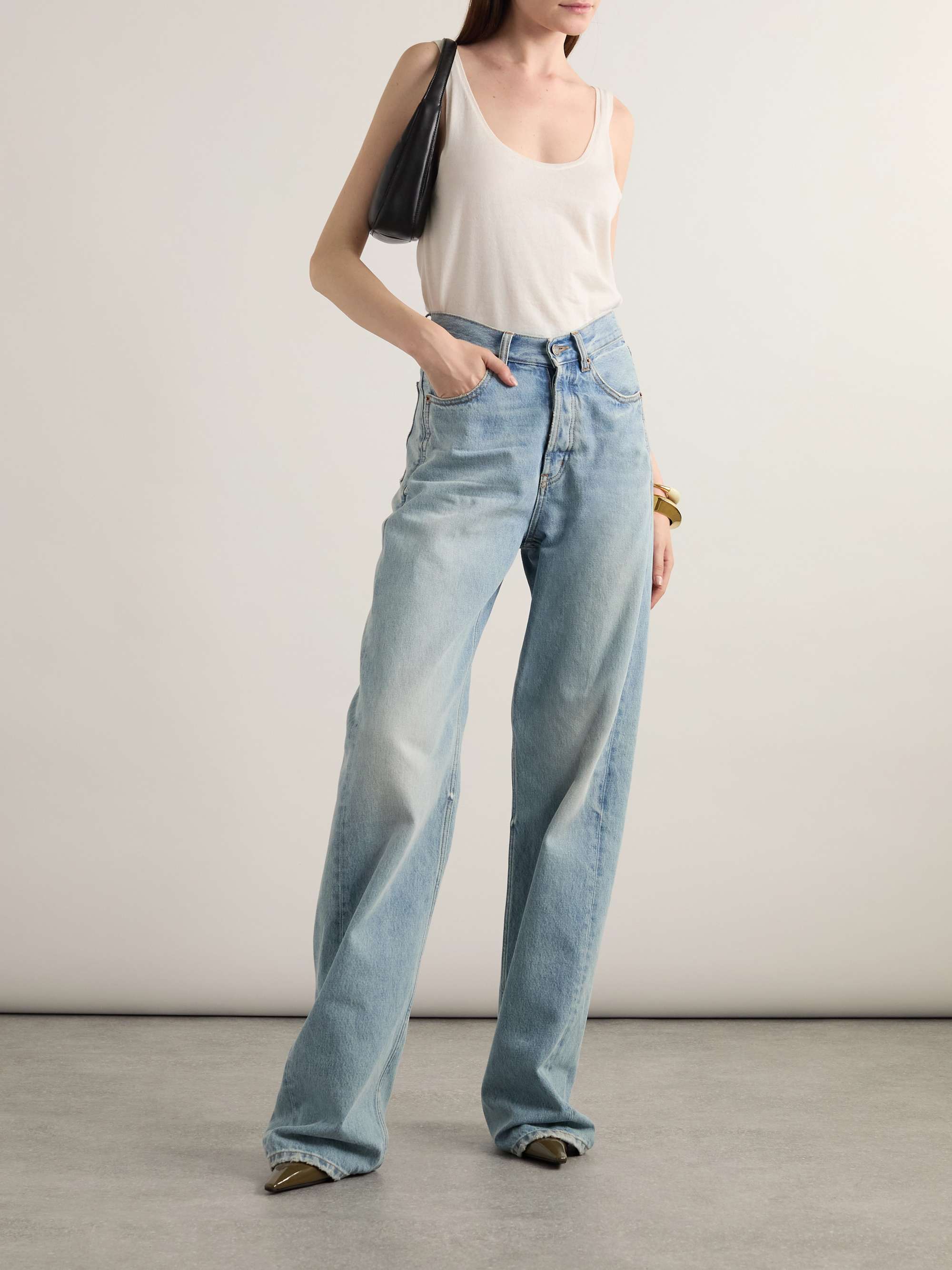 Wool, cashmere and silk-blend tank top view