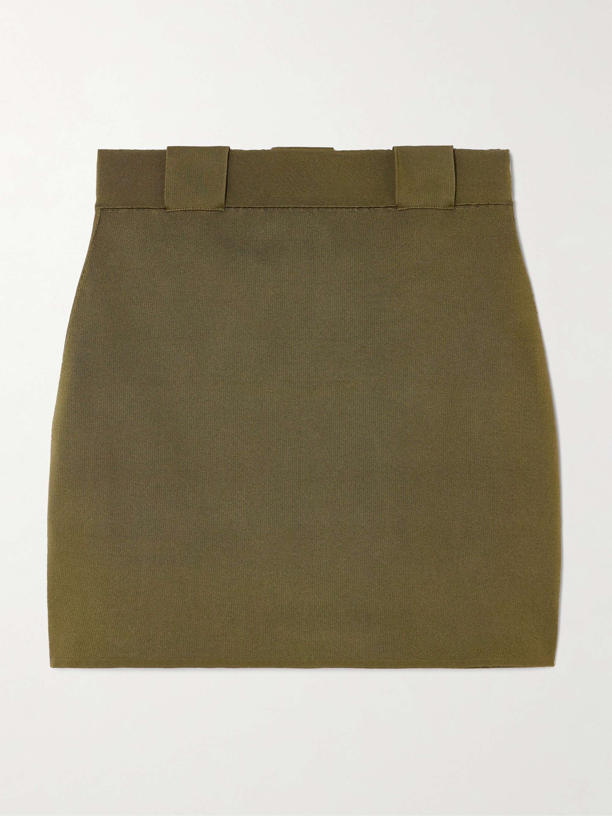 Silk-blend mini skirt view