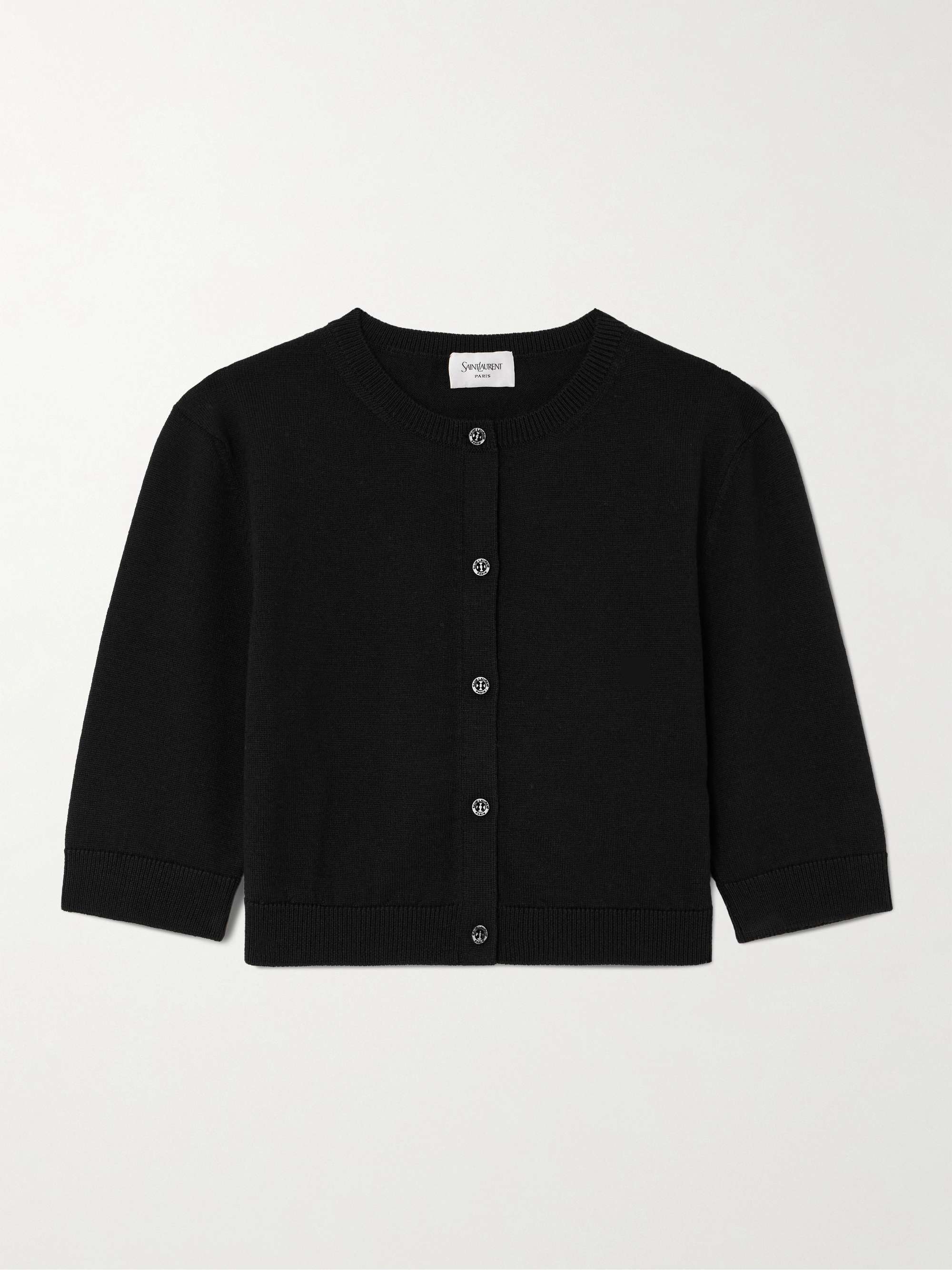 Cropped wool cardigan view