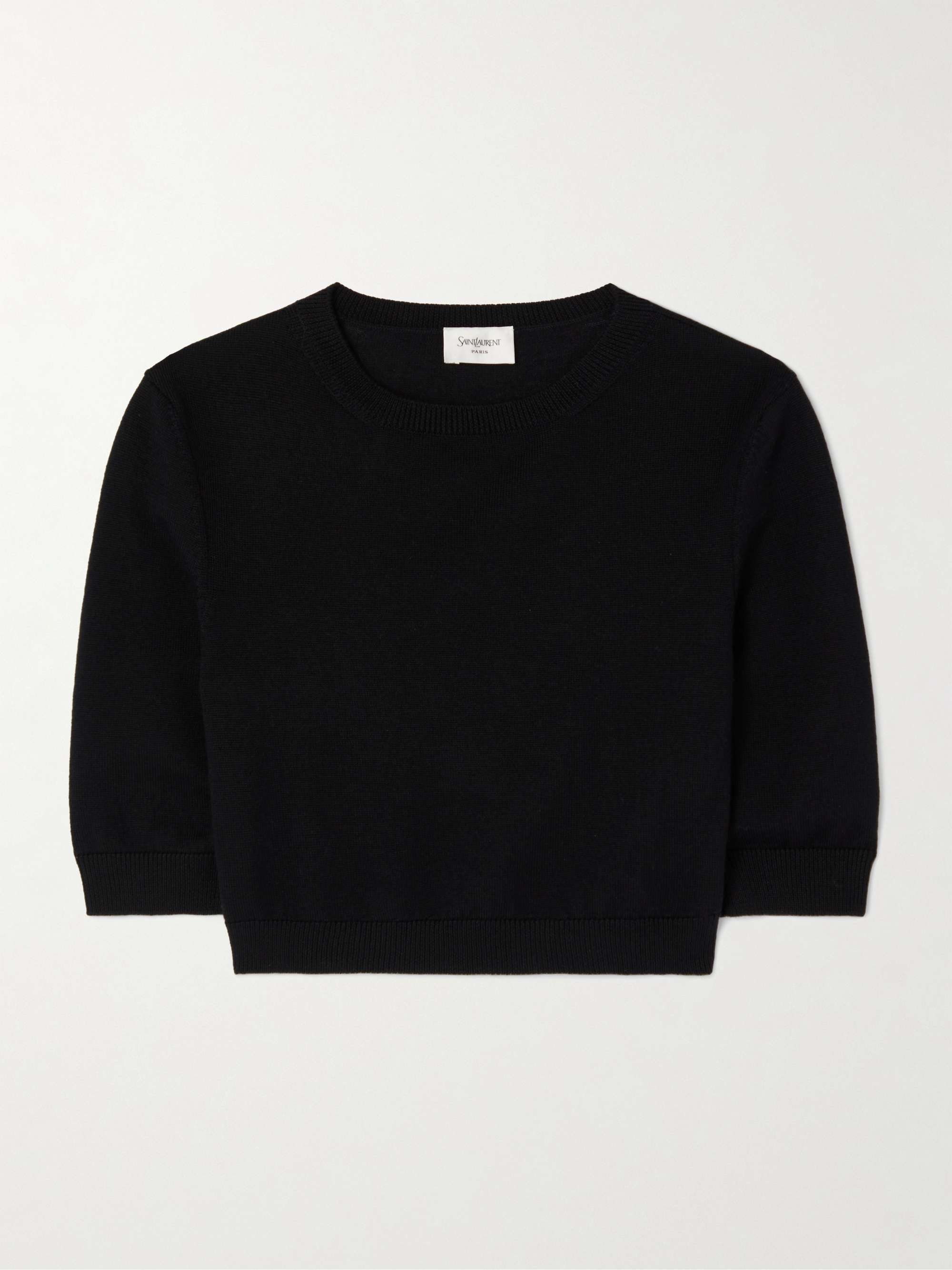 Cropped wool sweater view