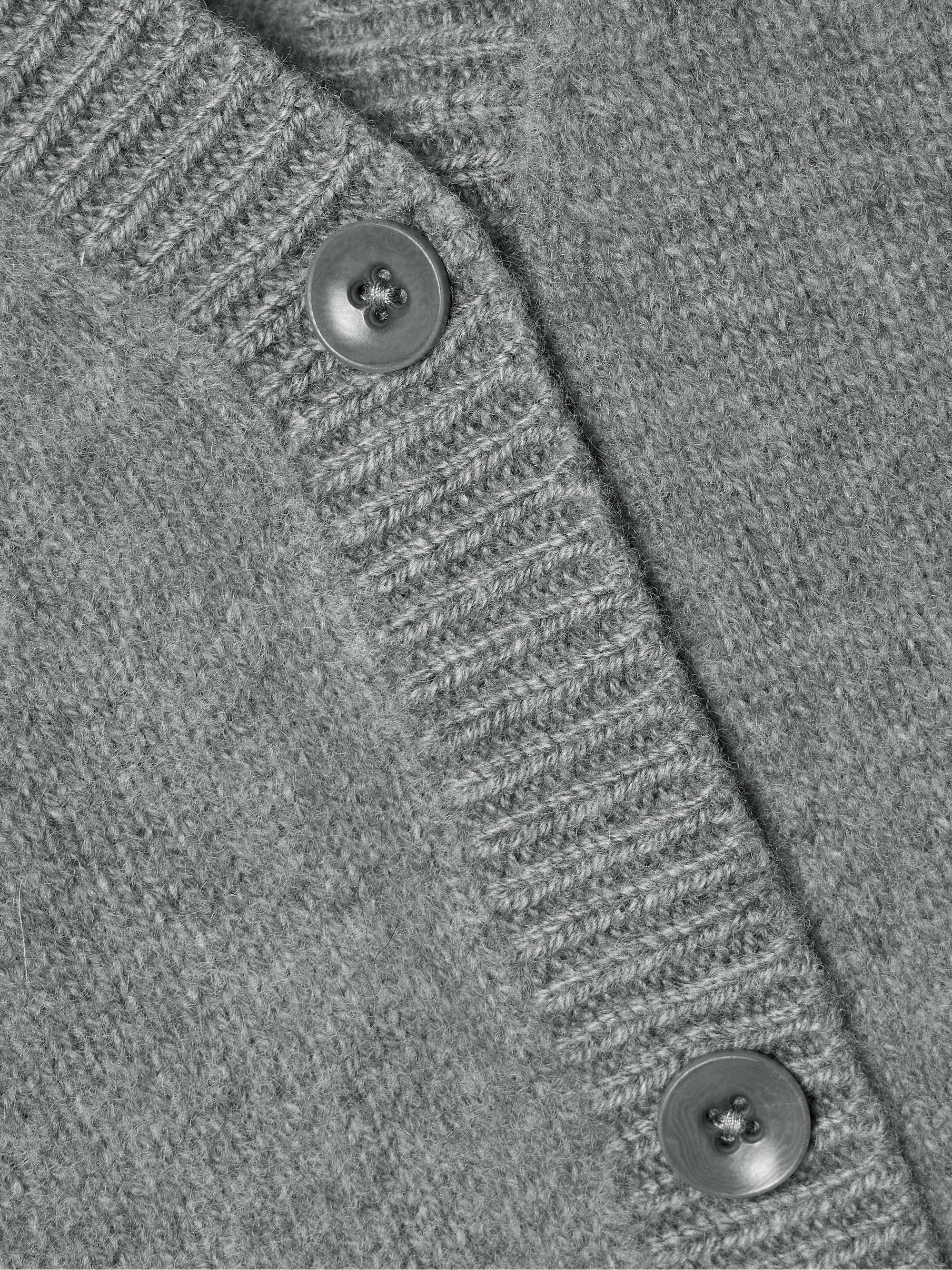 Cashmere cropped cardigan view