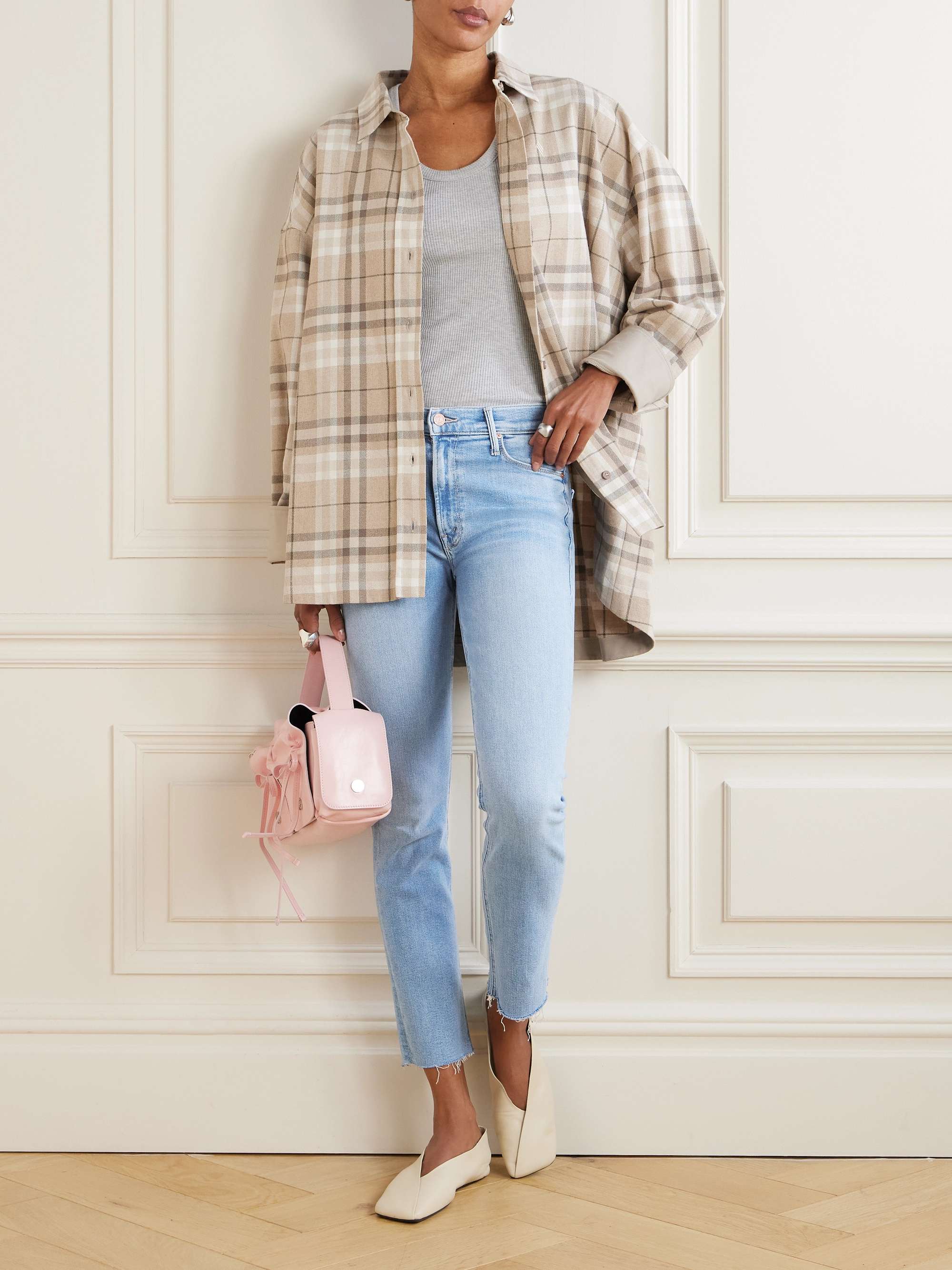 The Dazzler Ankle frayed mid-rise slim-leg jeans view