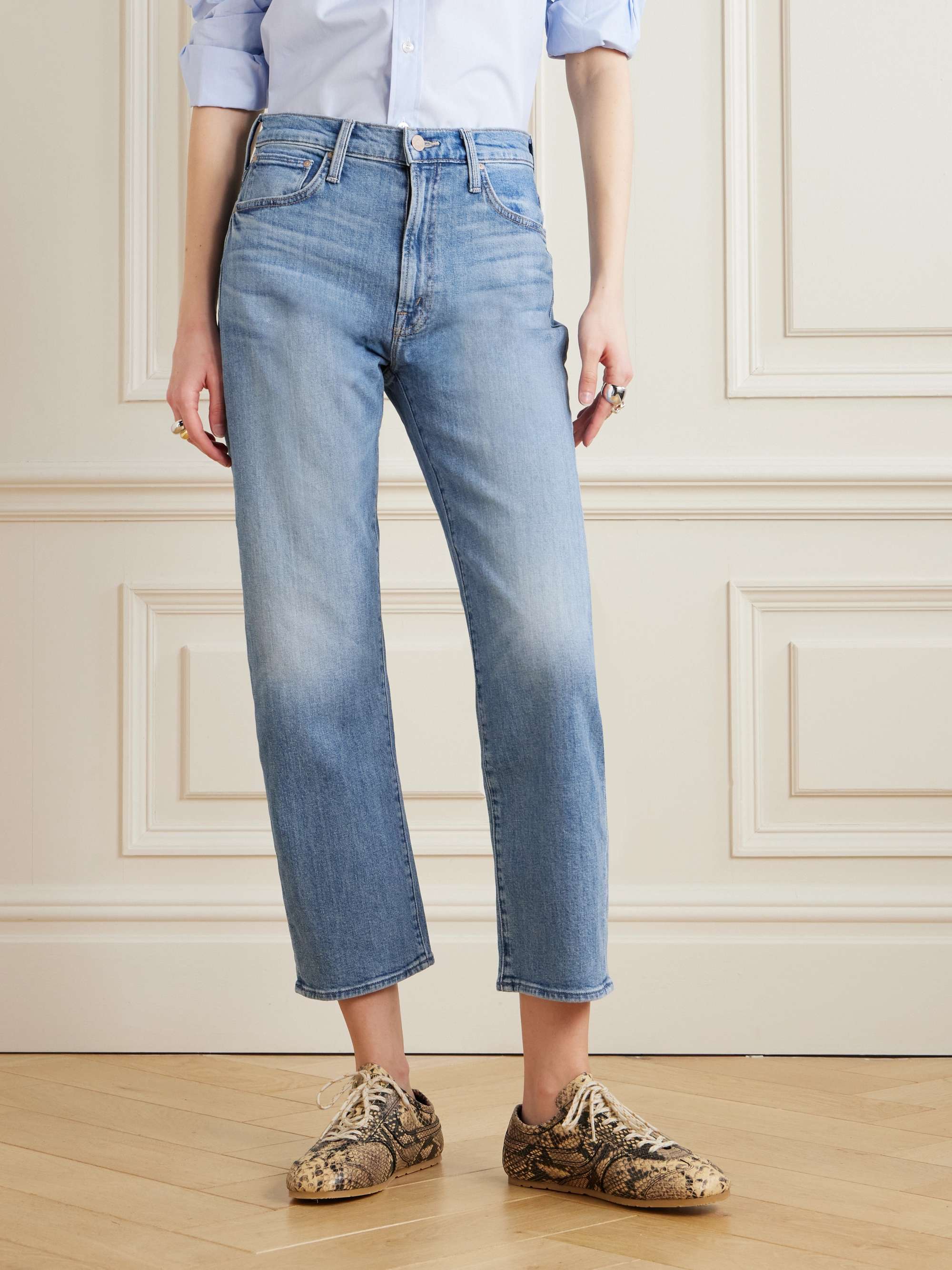 The Ditcher Zip cropped straight-leg jeans view