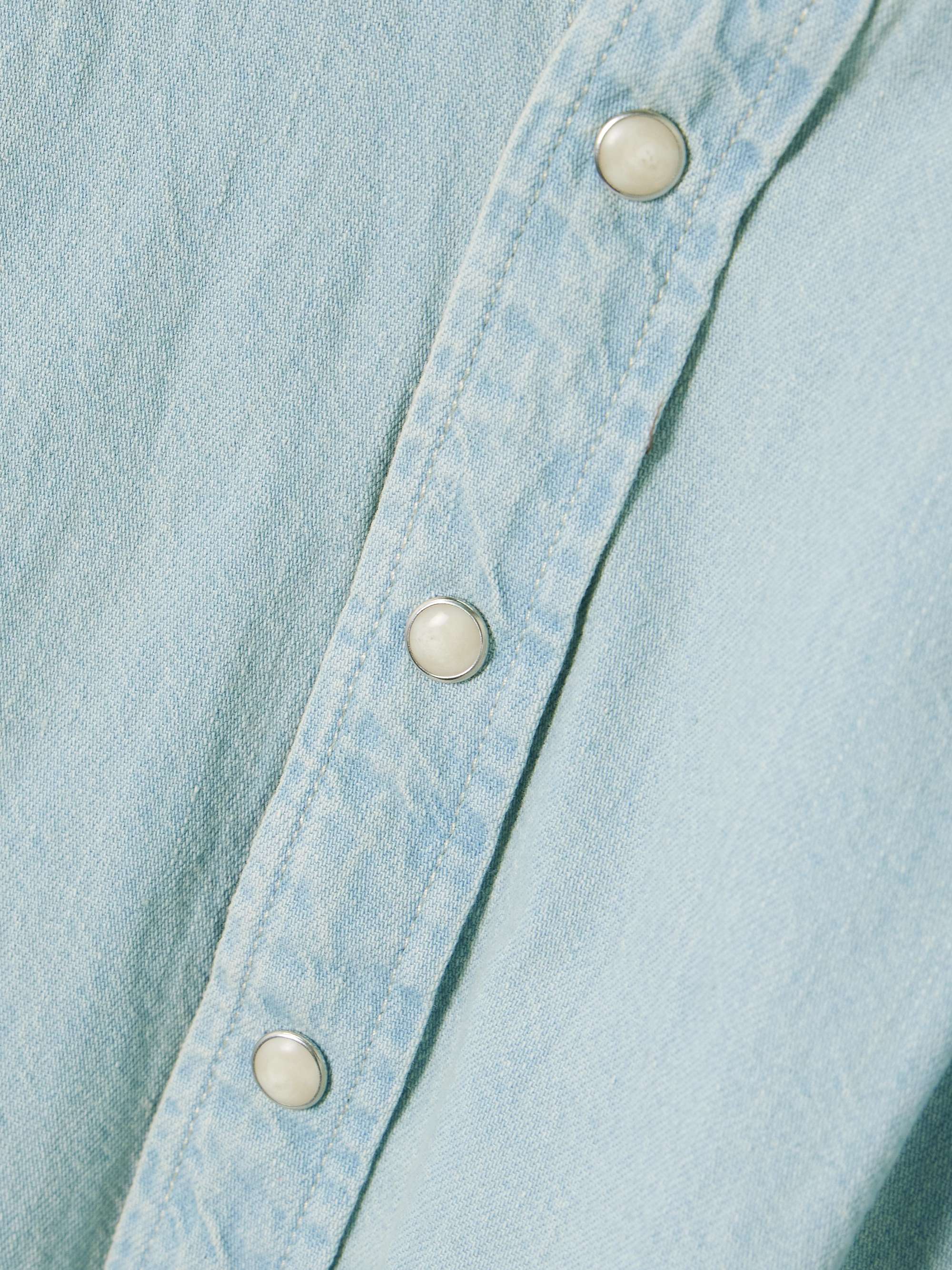 The Rhapsody Exes pleated denim shirt view