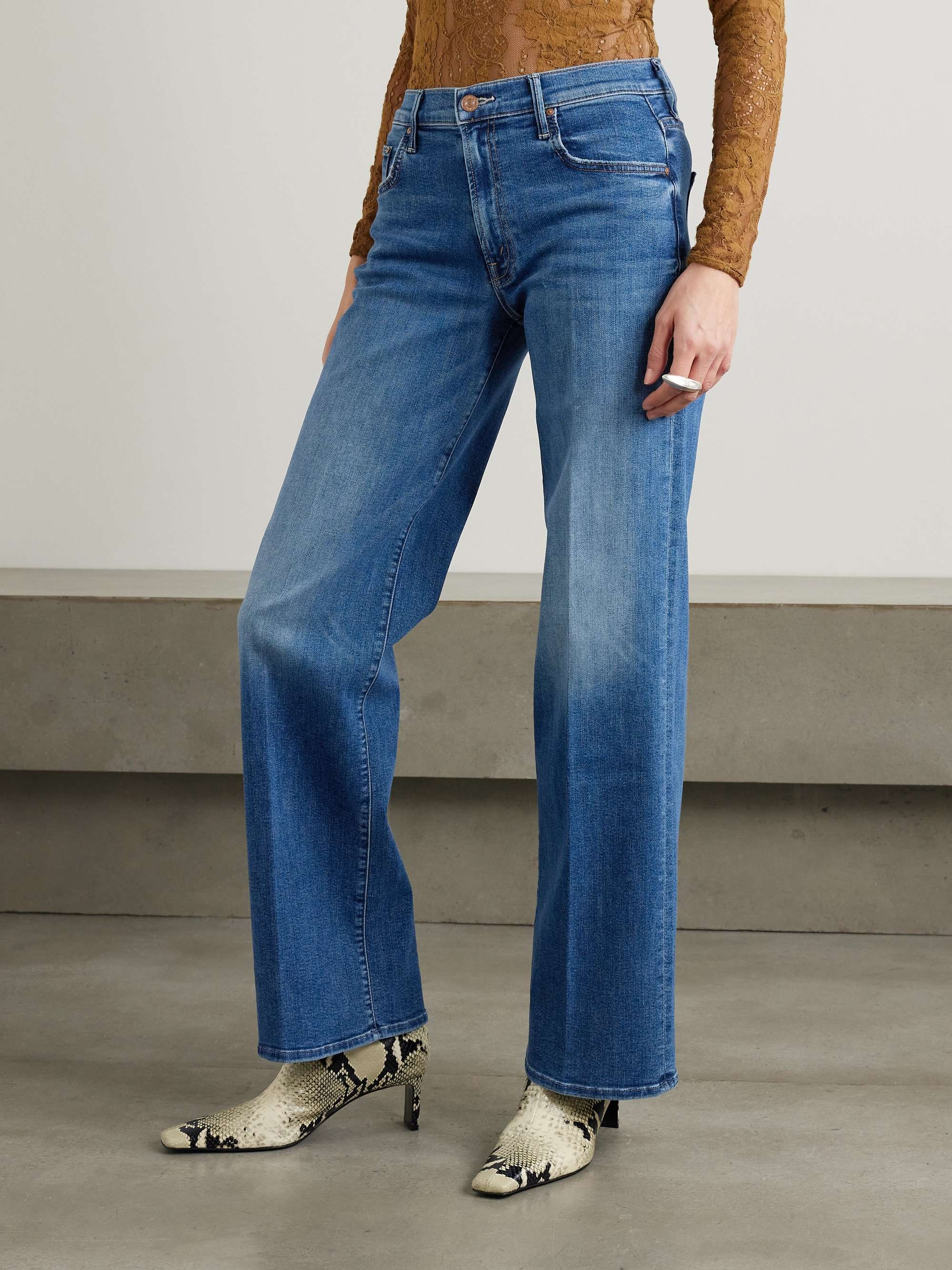 The Maven Sneak mid-rise straight-leg jeans view