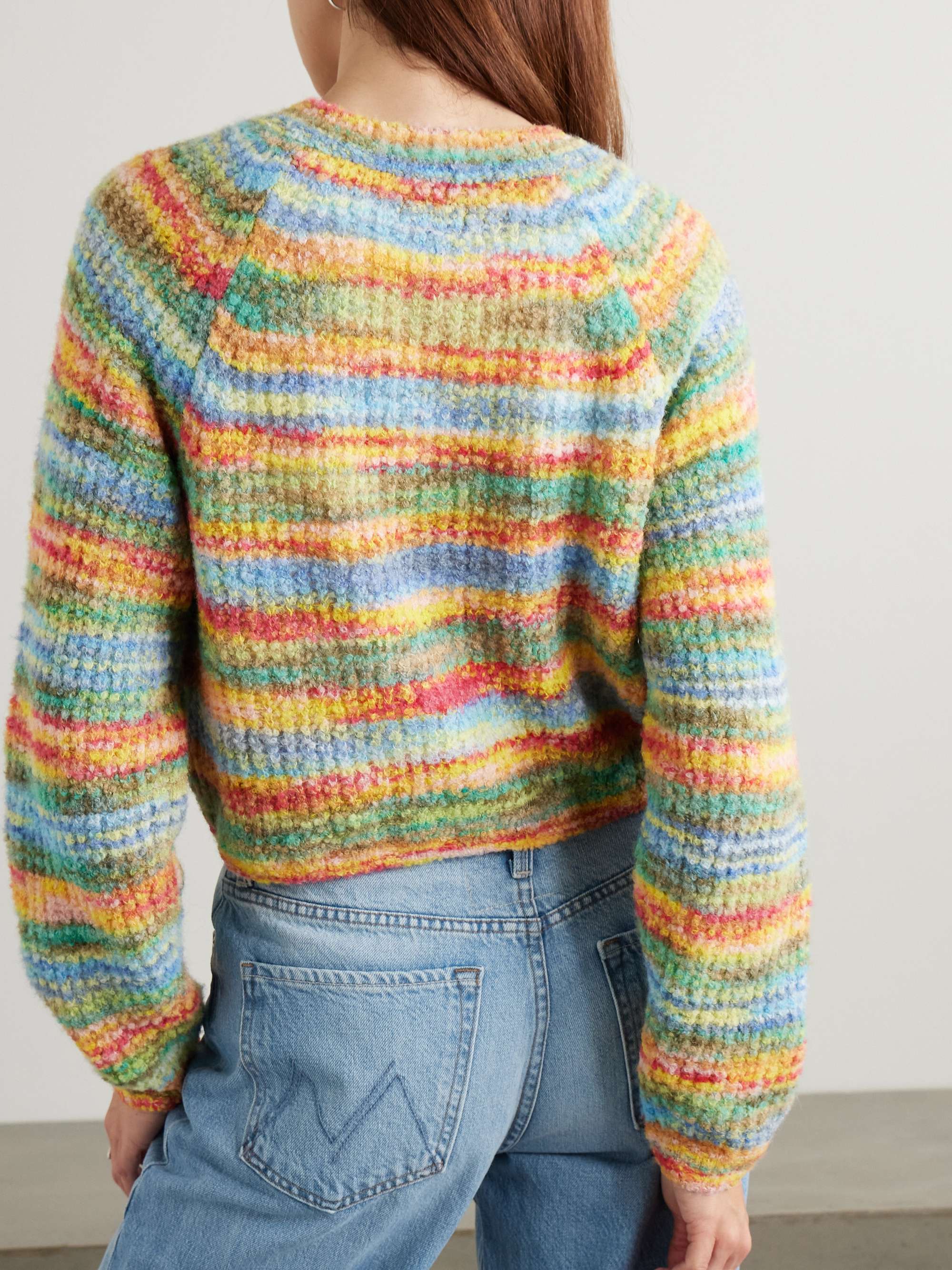 Cropped alpaca-blend cardigan view