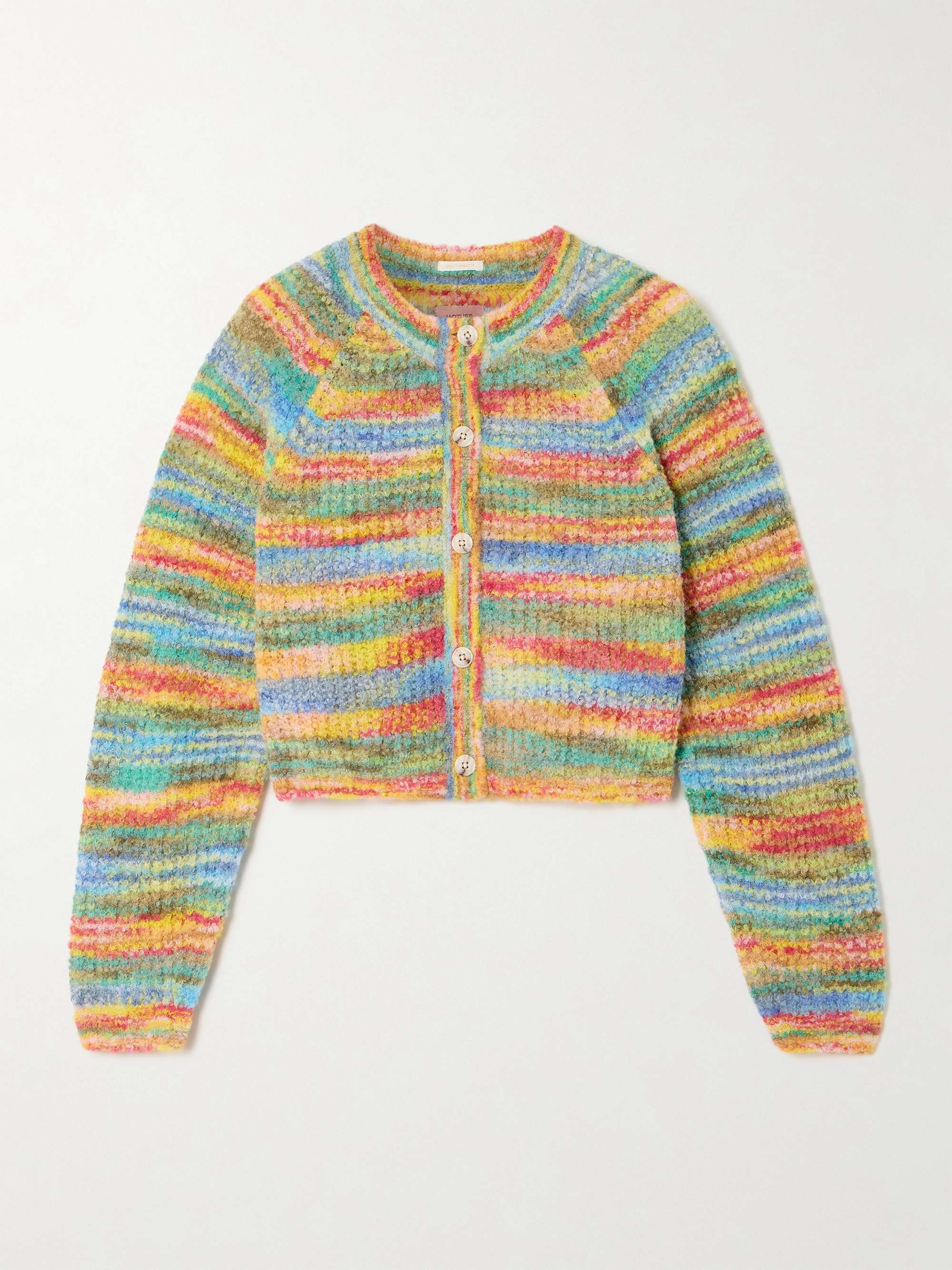 Cropped alpaca-blend cardigan view