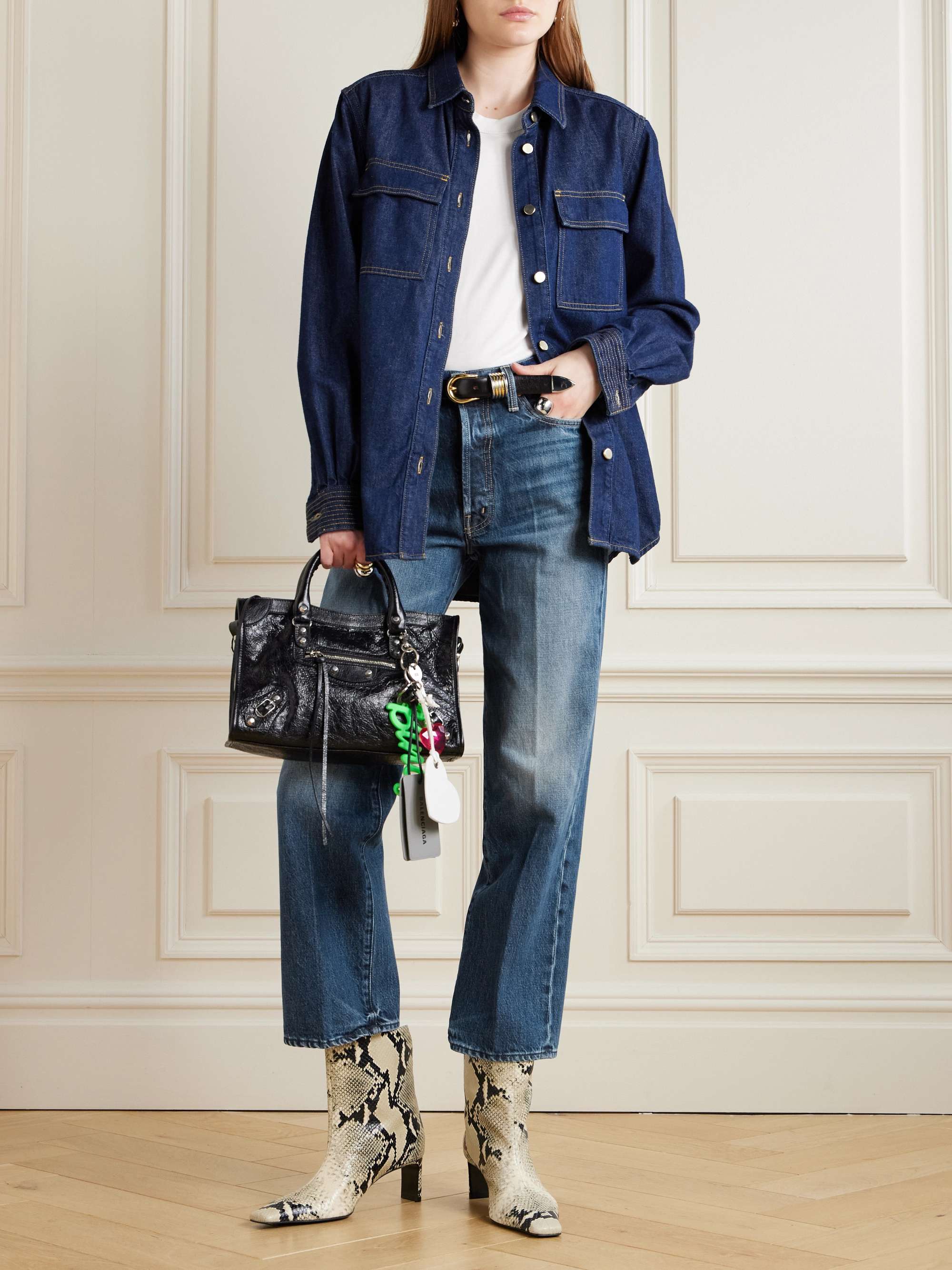 The Rambler Ankle high-rise straight-leg jeans view
