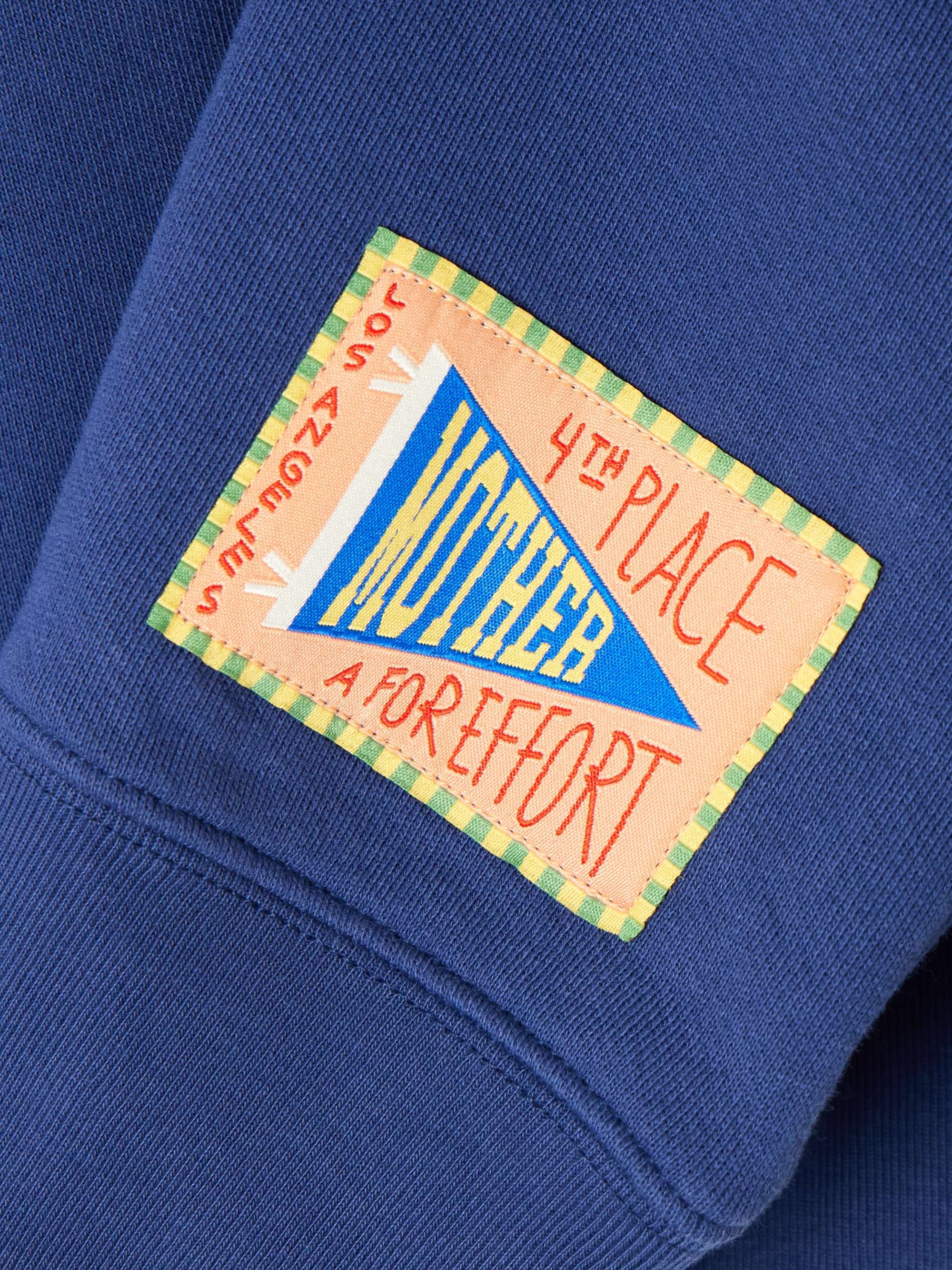 The Drop Square Inset oversized striped cotton-jersey sweatshirt view