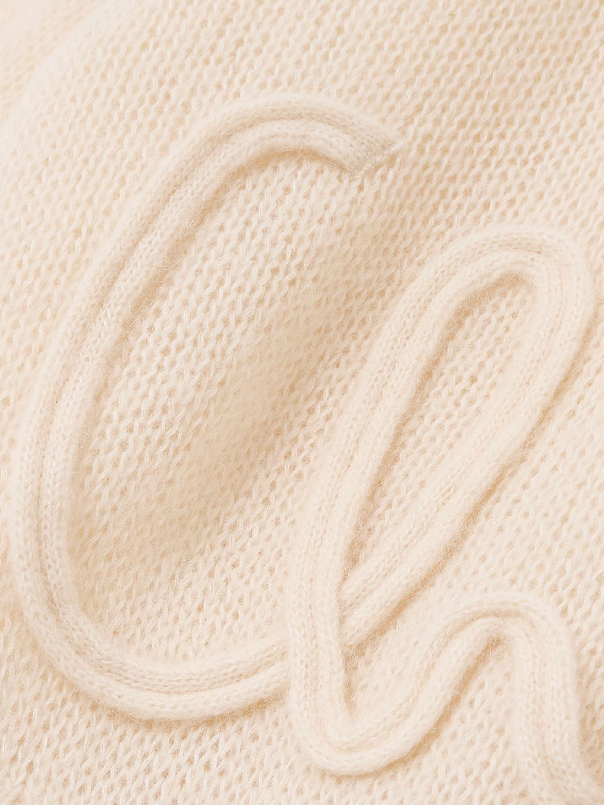 Embroidered alpaca and silk-blend sweater view
