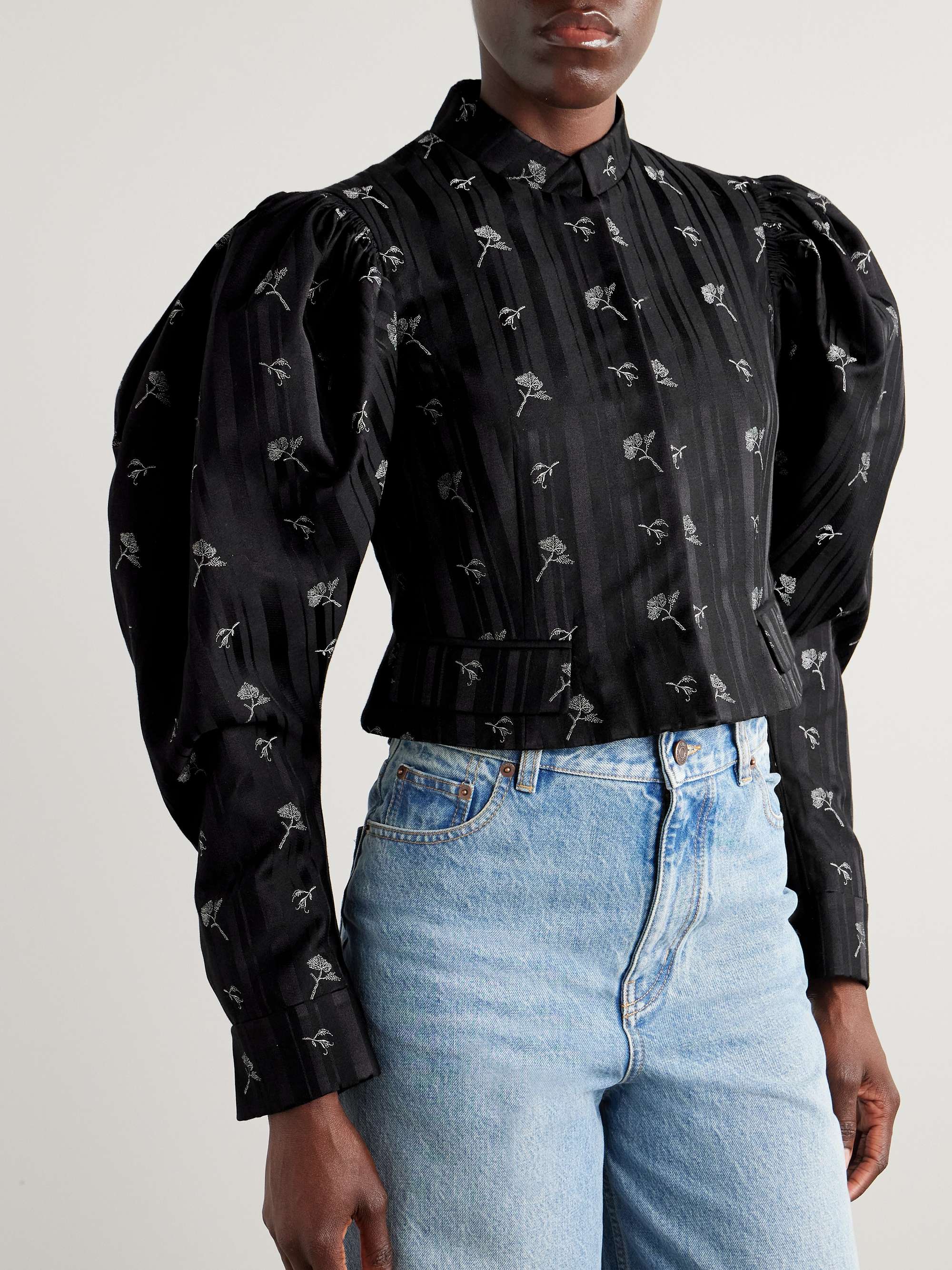 Cotton and silk-blend jacket view