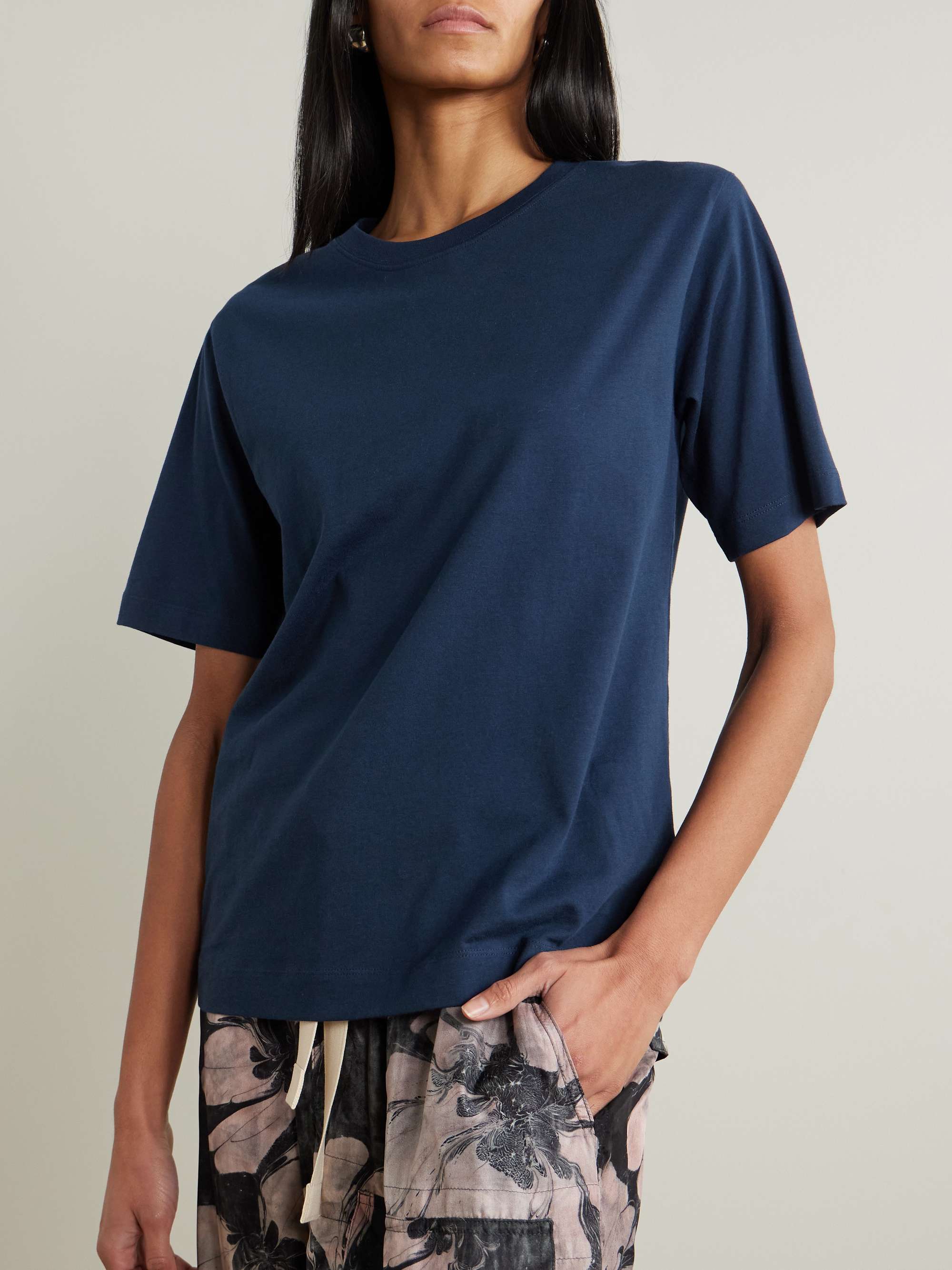 Oversized cotton-jersey T-shirt view