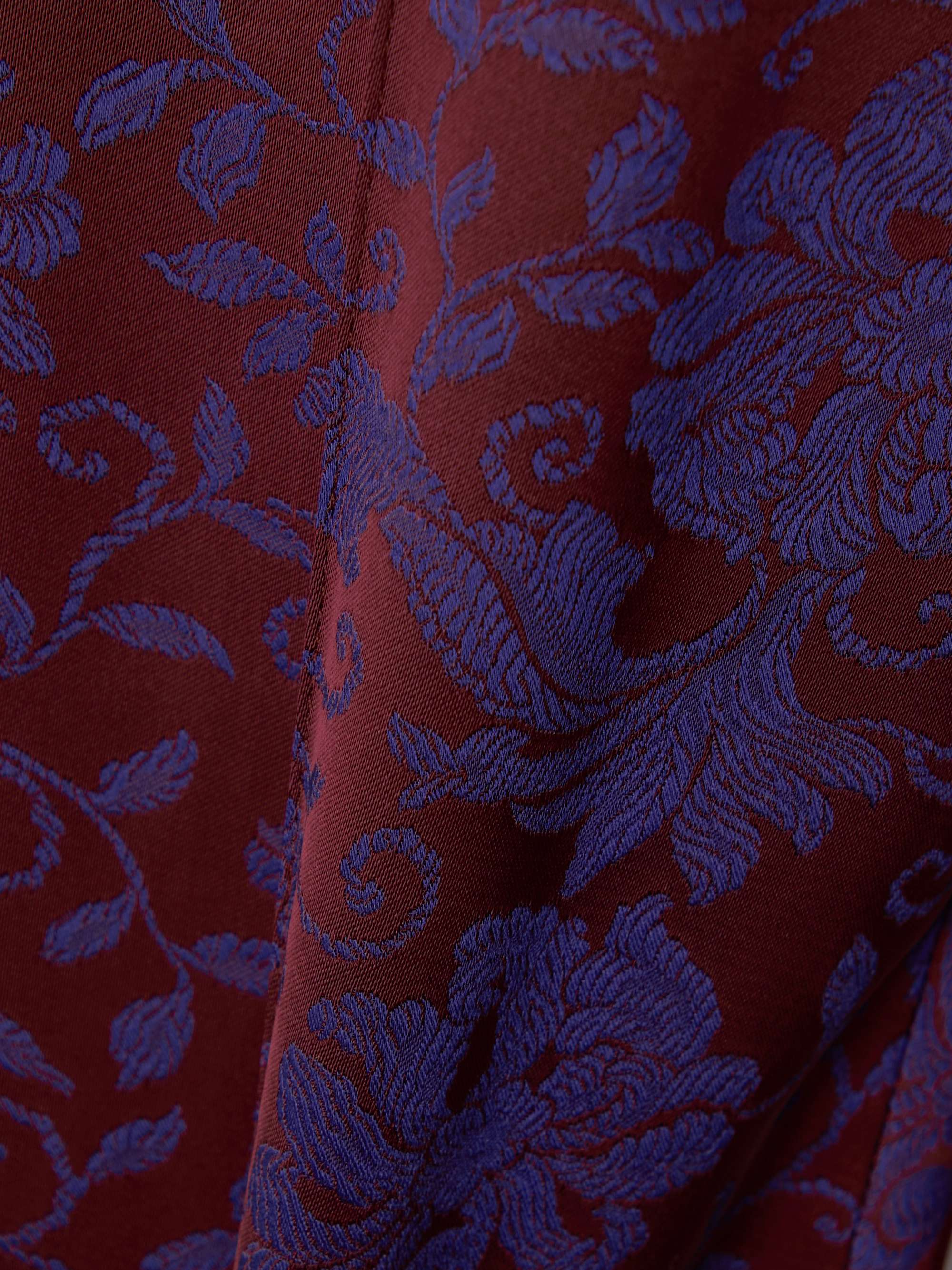 Paloma cropped floral-jacquard flared pants view