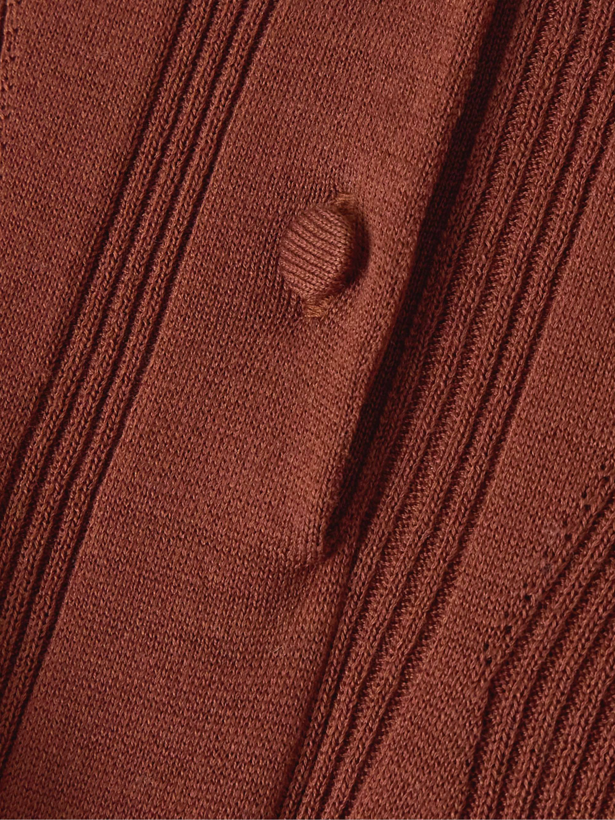 Ribbed cotton polo shirt view