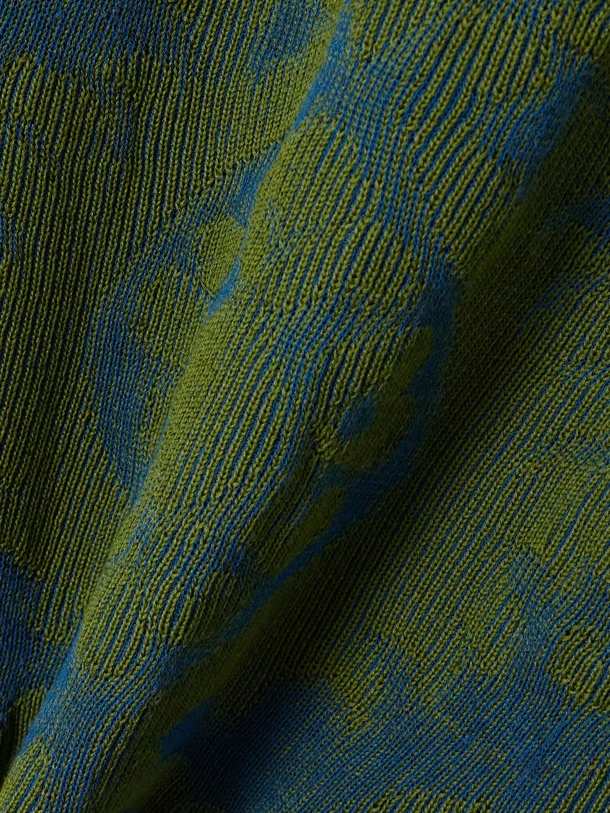 Cotton-blend jacquard sweater view