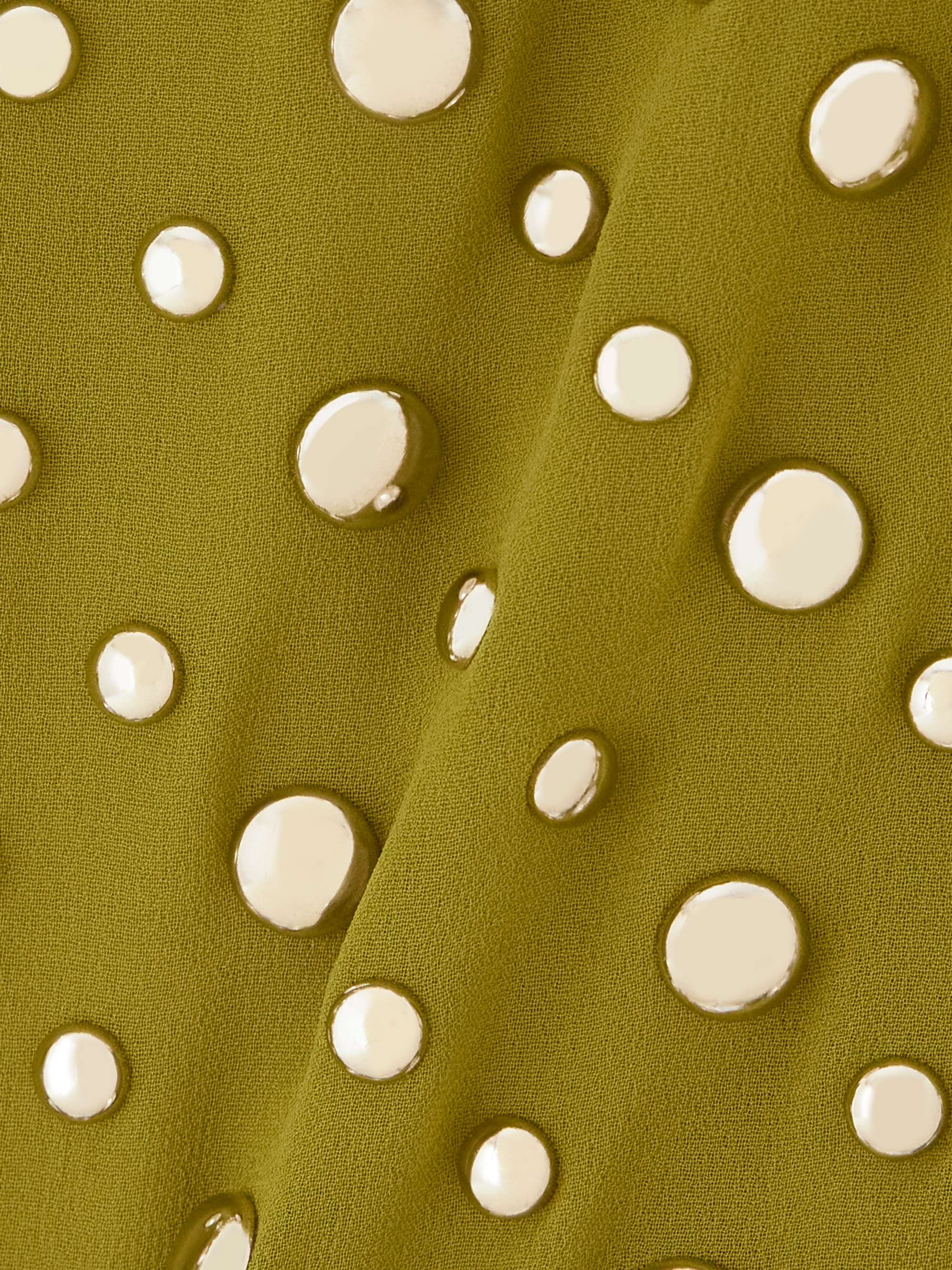 Embellished voile top view