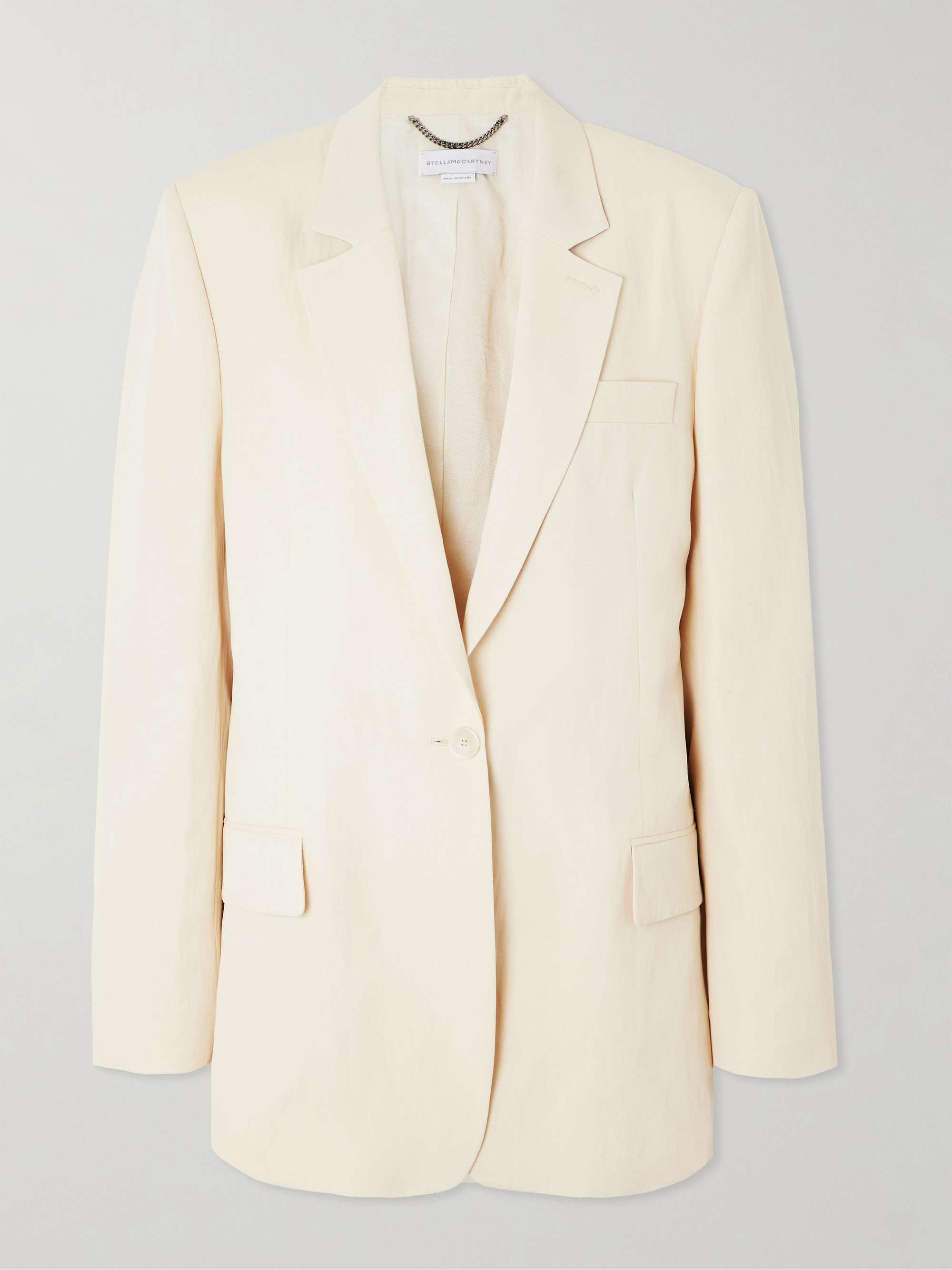 Oversized woven blazer view