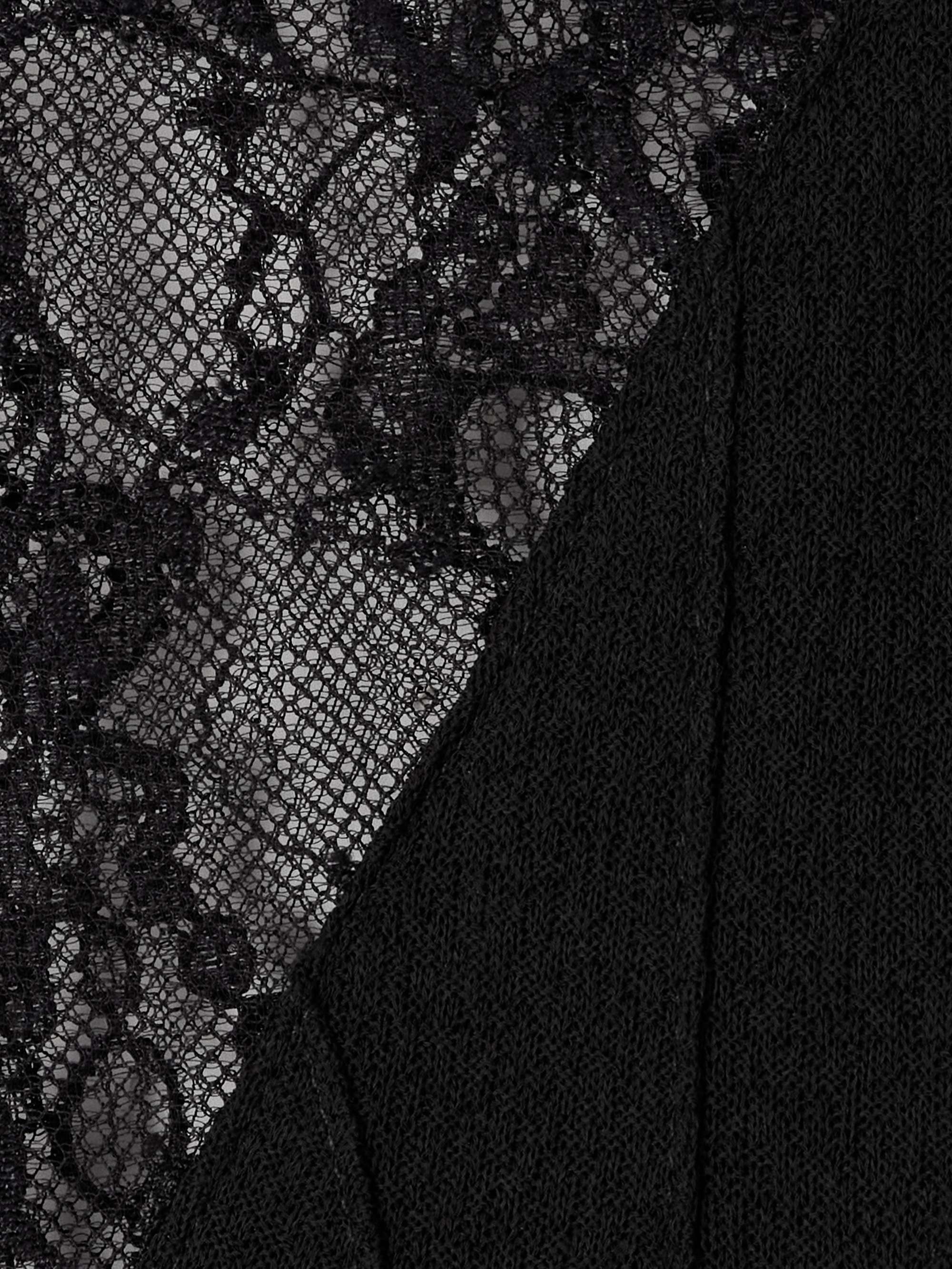 Lace and knitted midi dress view