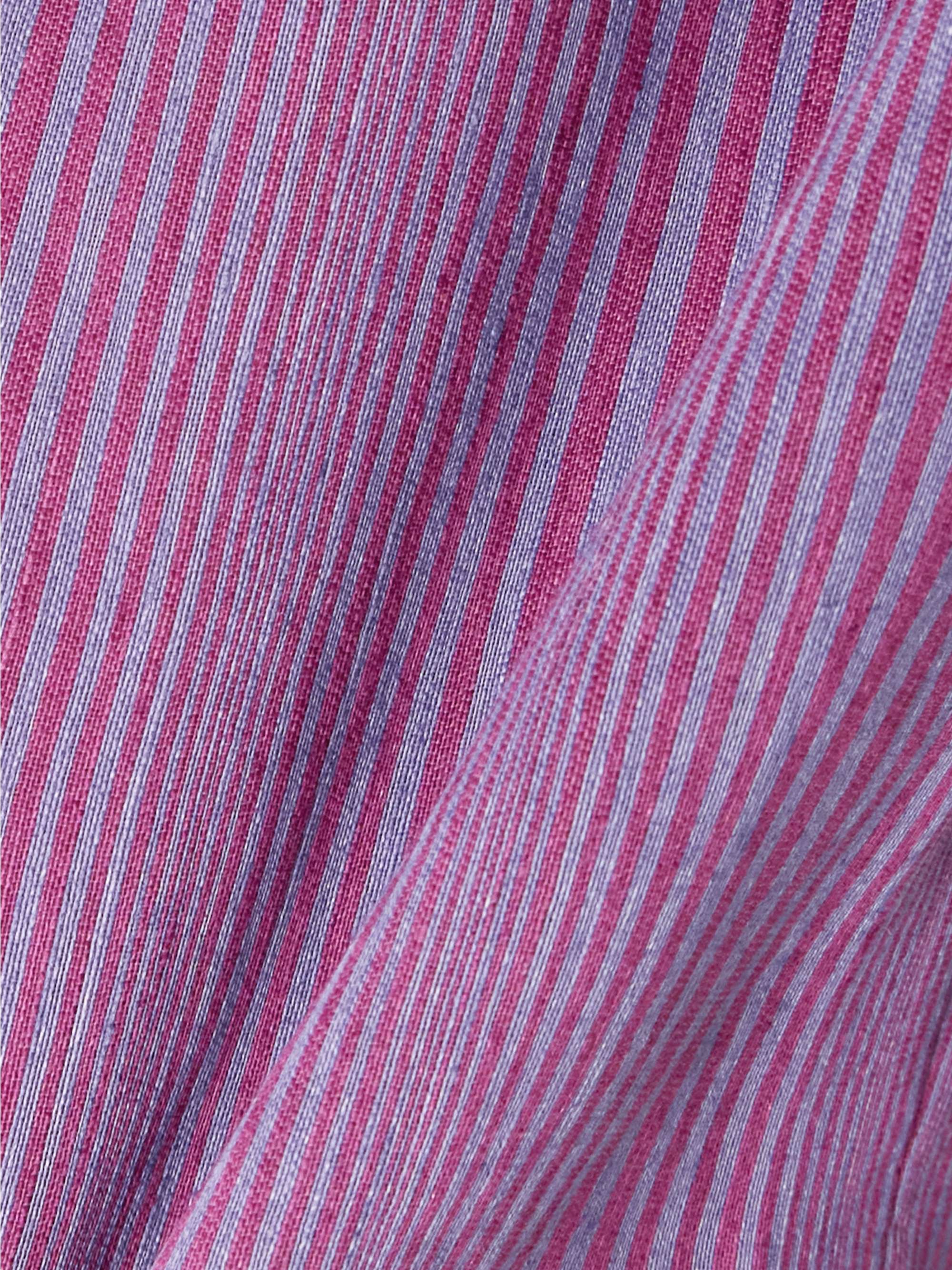 Richard Veil striped linen-blend top view