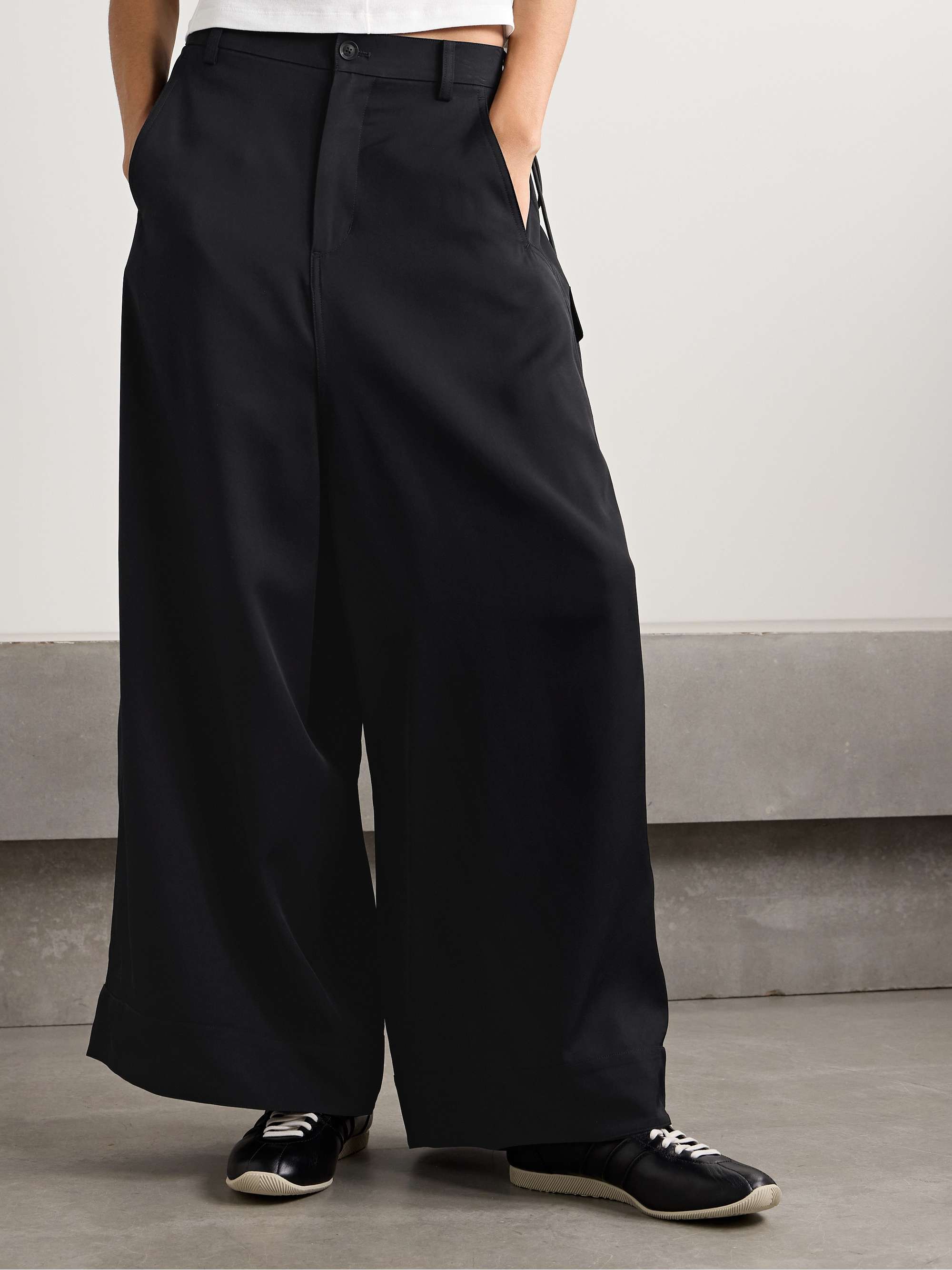 + Y-3 twill wide-leg pants view